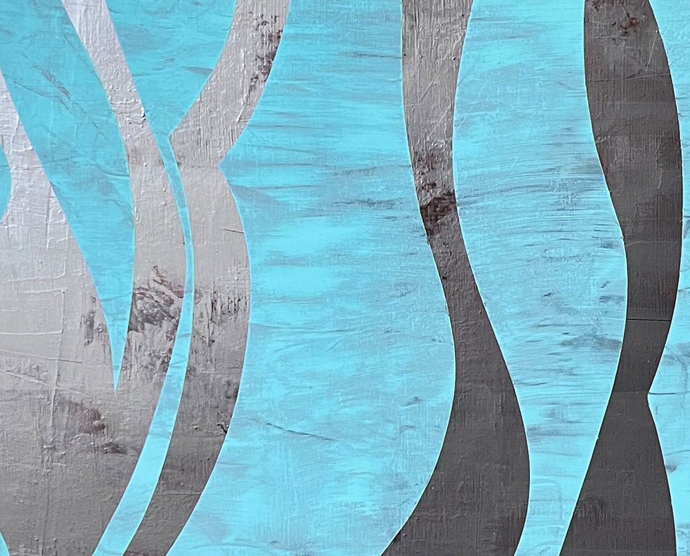 Opposing Currents no.II - Gudrun Mertes - Frady - Abstract Painting - Ideelart