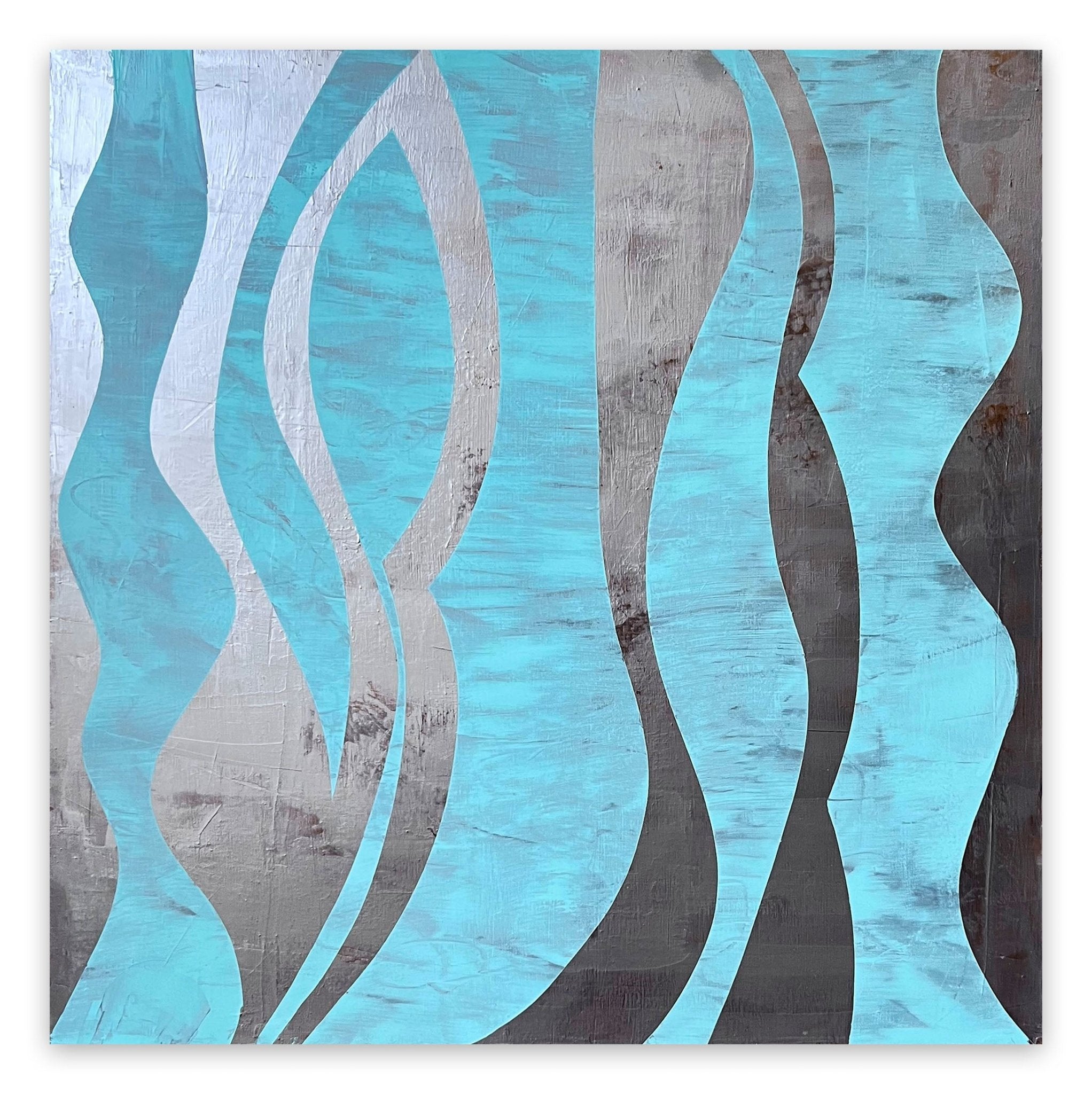 Opposing Currents no.II - Gudrun Mertes - Frady - Abstract Painting - Ideelart