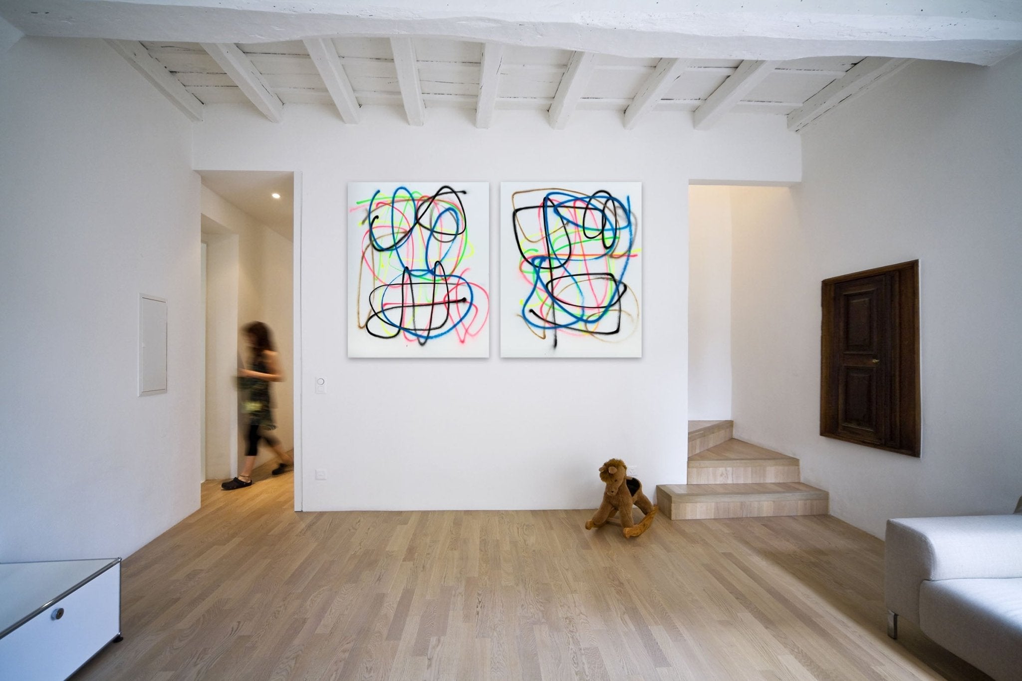 Judo Chop Freestyle - Tommaso Fattovich - Abstract Painting - Ideelart