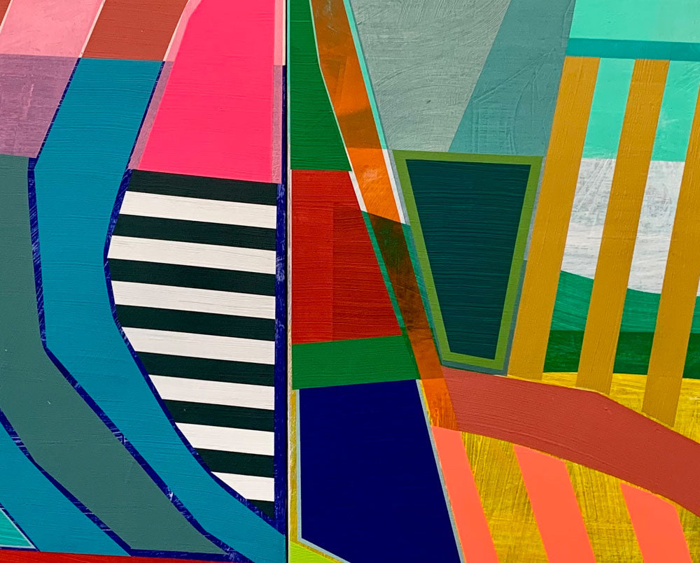 Newgrange Burst - Michael Barringer - Abstract Painting - Ideelart