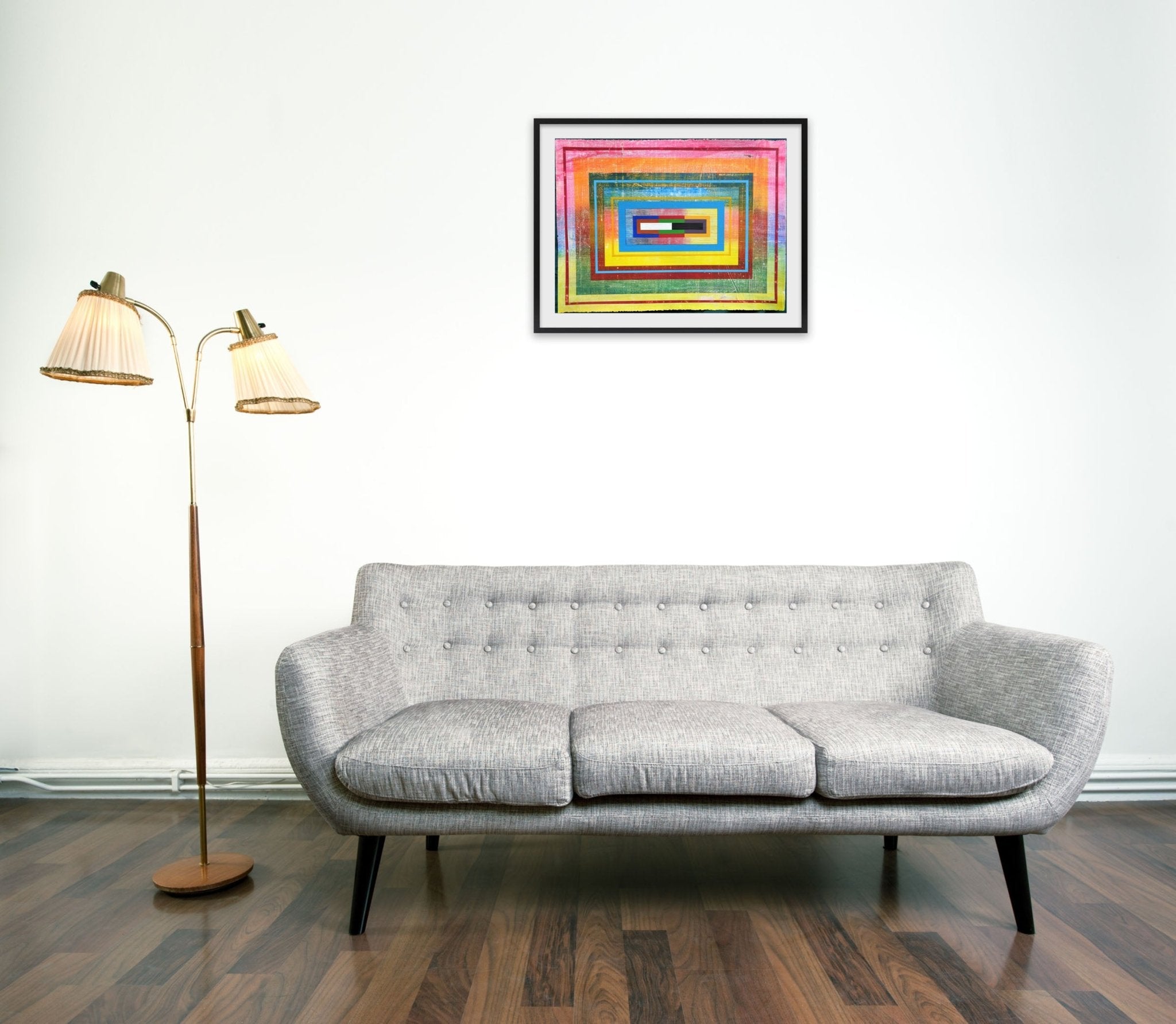 Organic geometry (Hodgkin III) - Michael Barringer - Abstract Painting - Ideelart