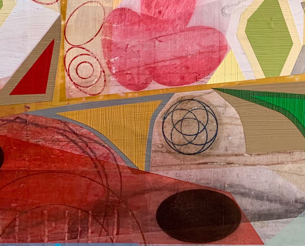 Newgrange landscape VIII - Michael Barringer - Abstract Painting - Ideelart