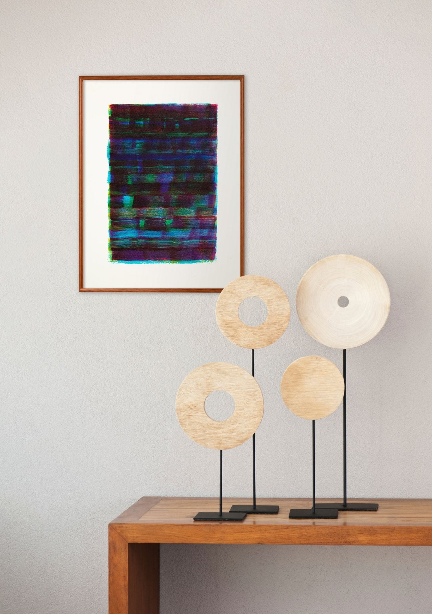 Untitled 13 (Blues) - Emily Berger - Abstract Painting - Ideelart