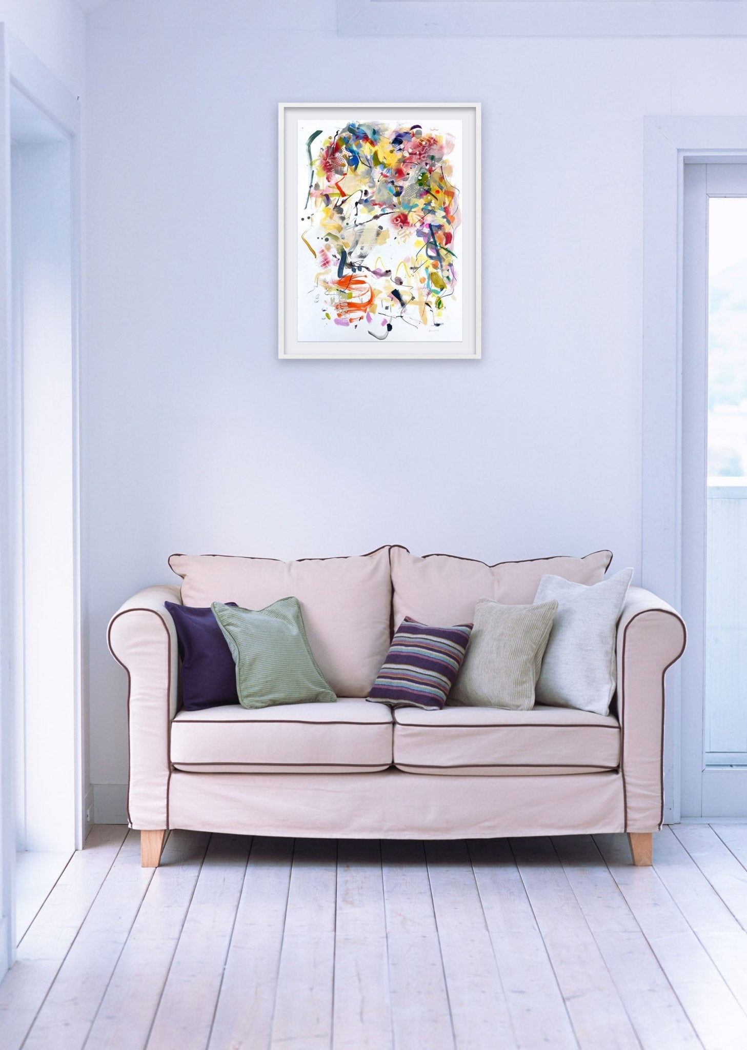 Perch - Gina Werfel - Abstract Painting - Ideelart