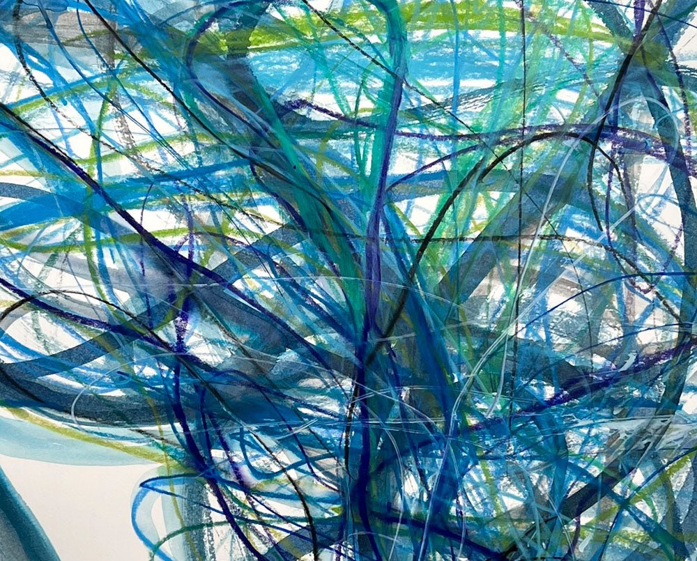 Tangle 17 - Tracey Adams - Abstract Painting - Ideelart