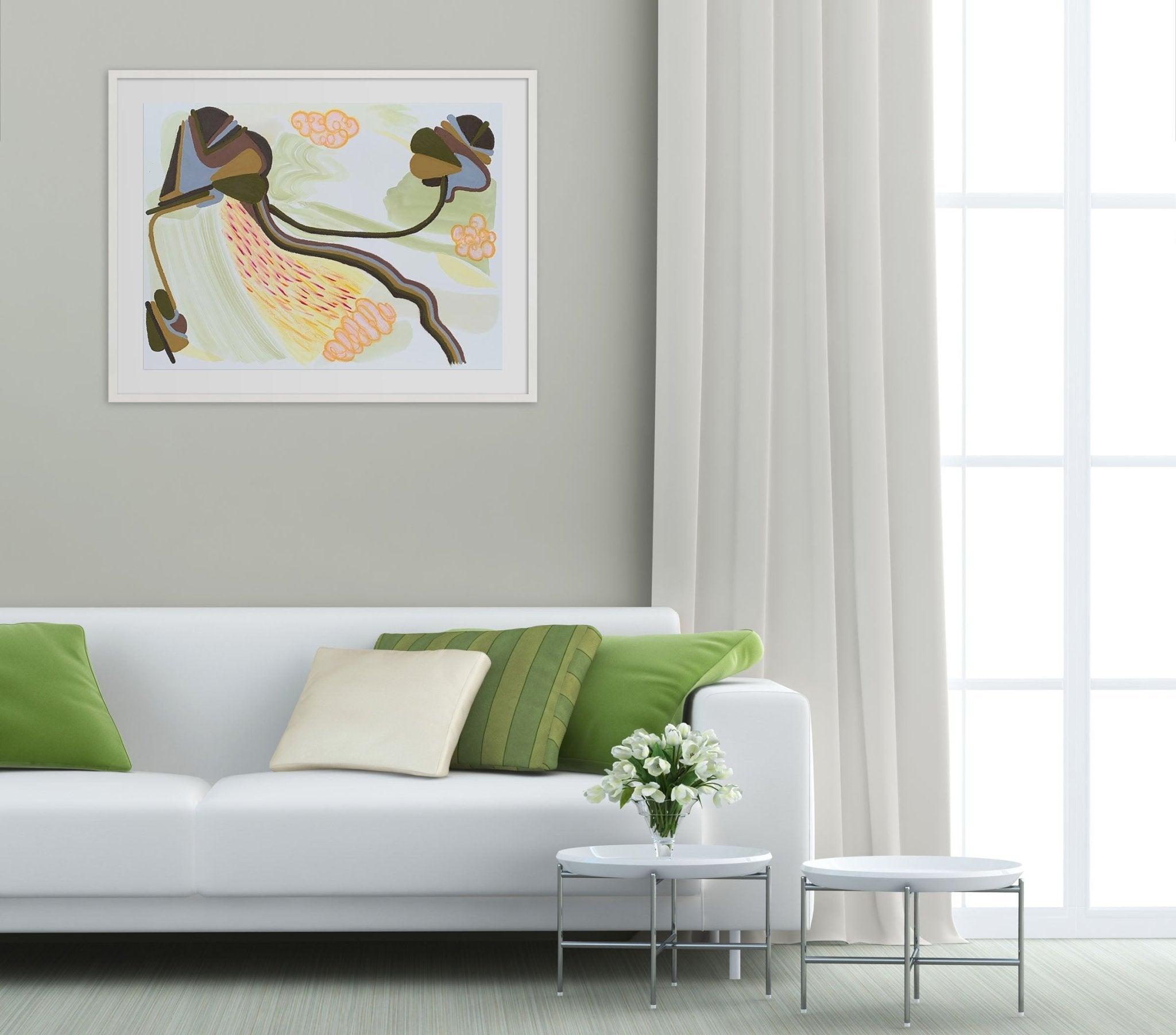 Minoan Stories 6 - Jessica Snow - Abstract Painting - Ideelart