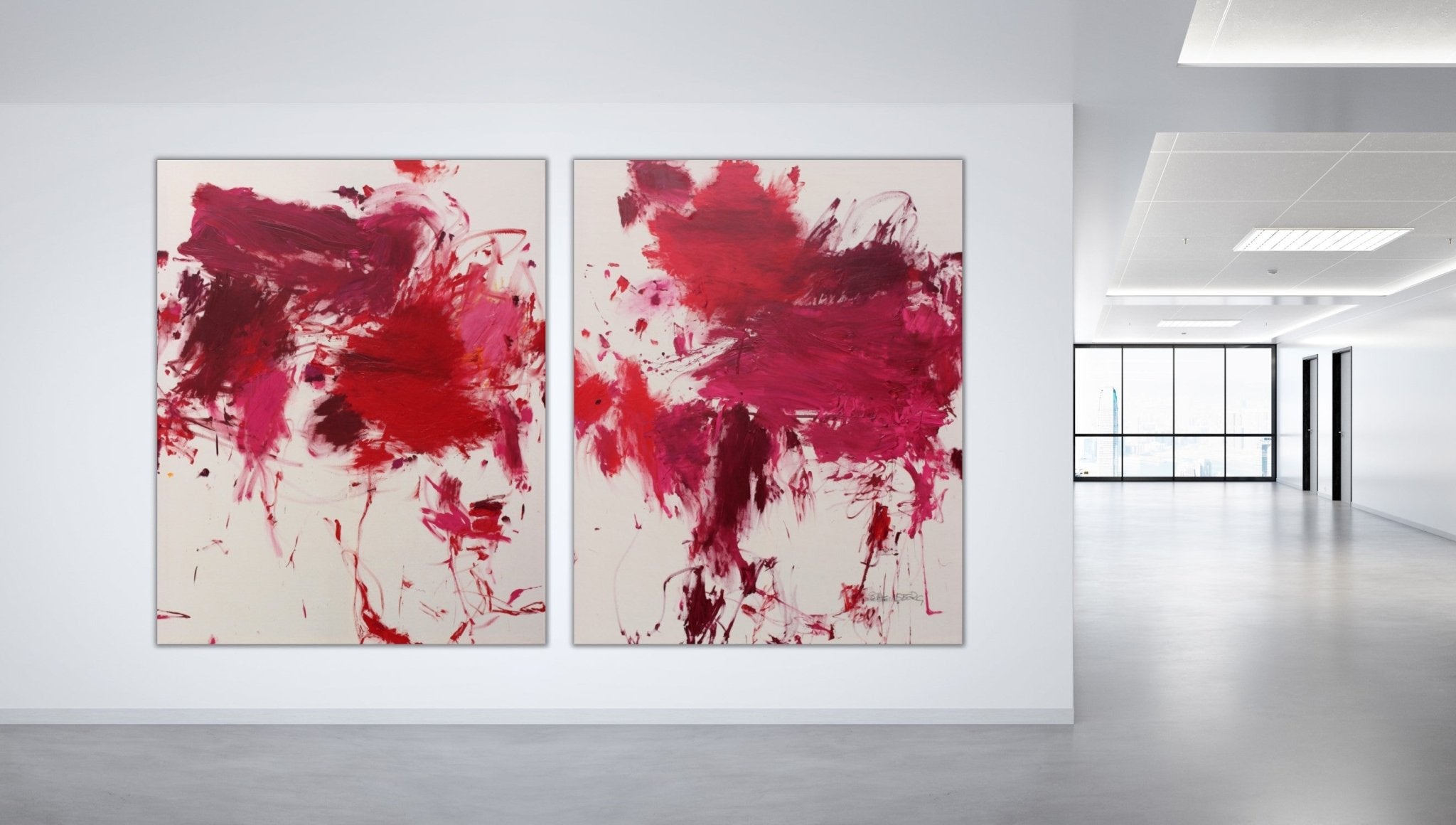 Getting high on red - Daniela Schweinsberg - Abstract Painting - Ideelart