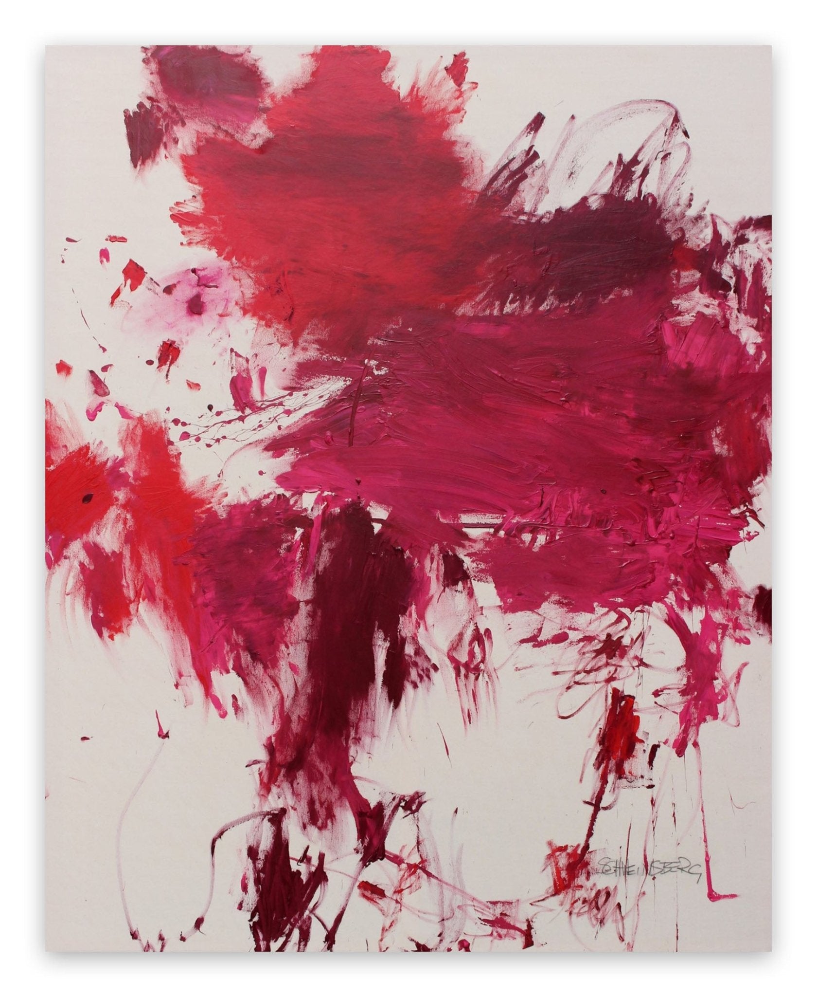 Getting high on red - Daniela Schweinsberg - Abstract Painting - Ideelart