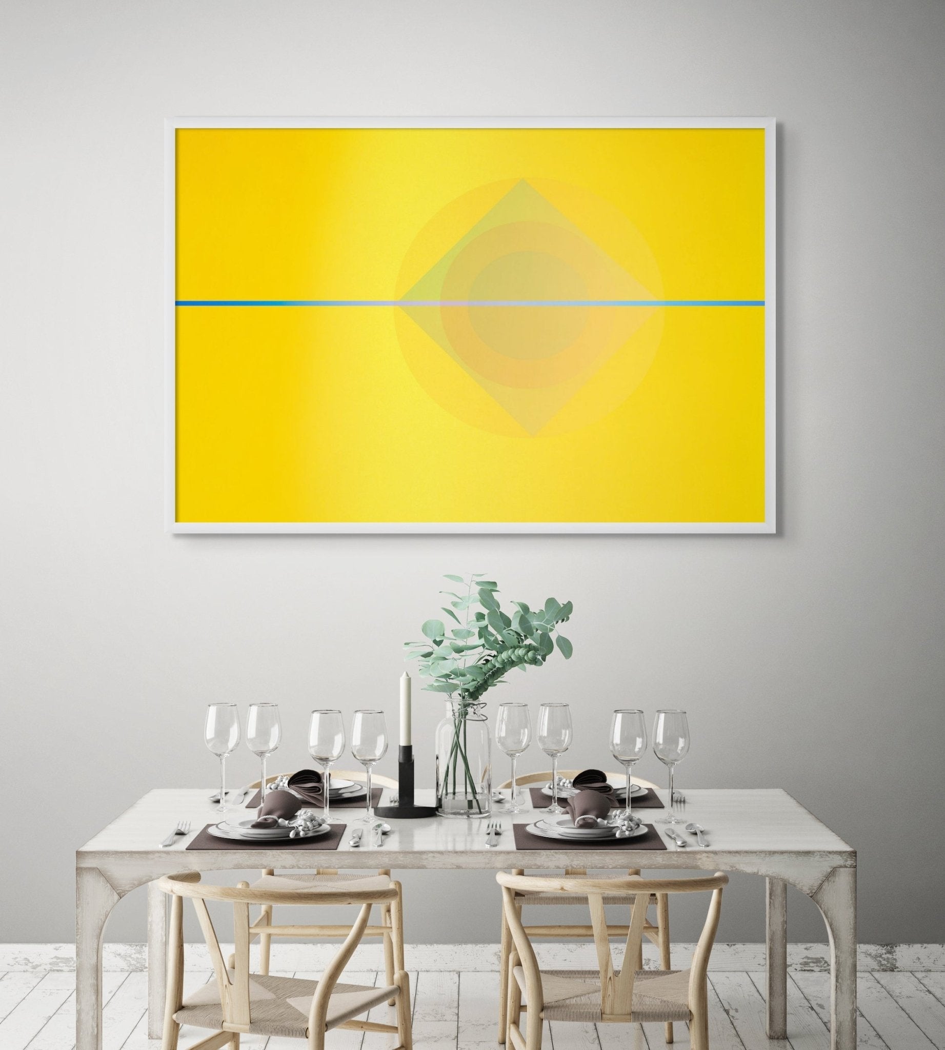 Comosis Collage 4A52.1.4 - Composition no 7E2 Yellow - Anne Katrine Senstad - Abstract Photography - Ideelart