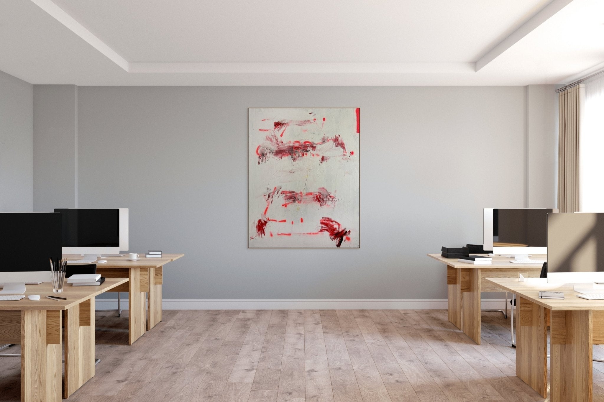 Soy Un Guerrero. Y Busco Peligro. - Tommaso Fattovich - Abstract Painting - Ideelart