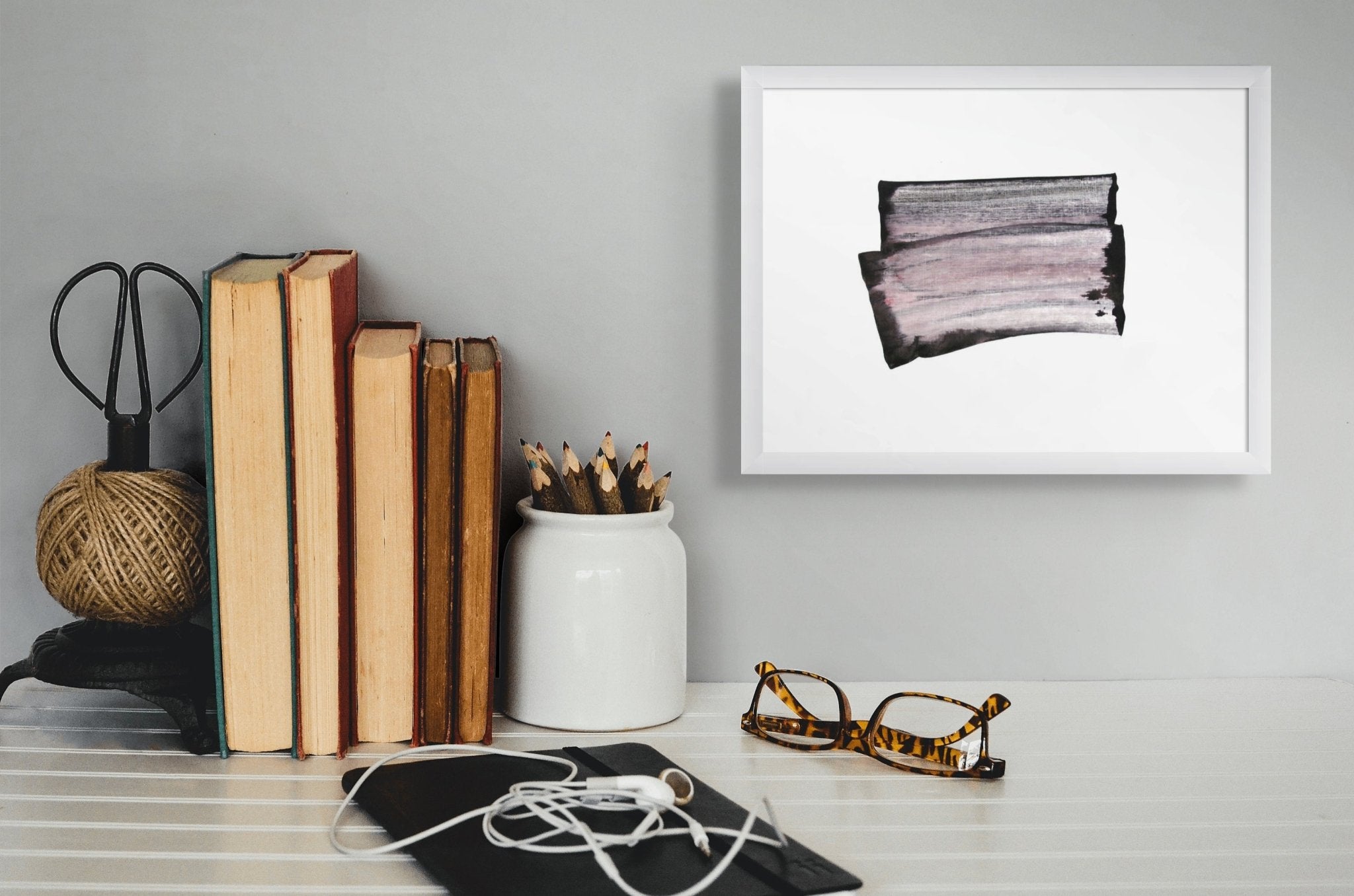 Winter Light 01 - Emma Godebska - Abstract Painting - Ideelart