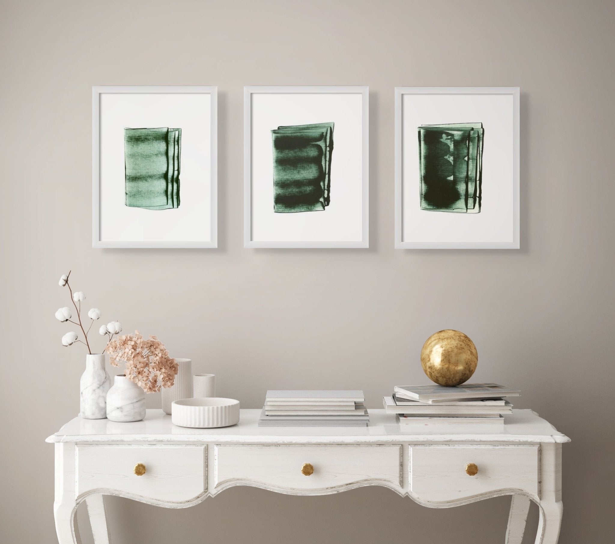 Green View 01 - Emma Godebska - Abstract Painting - Ideelart