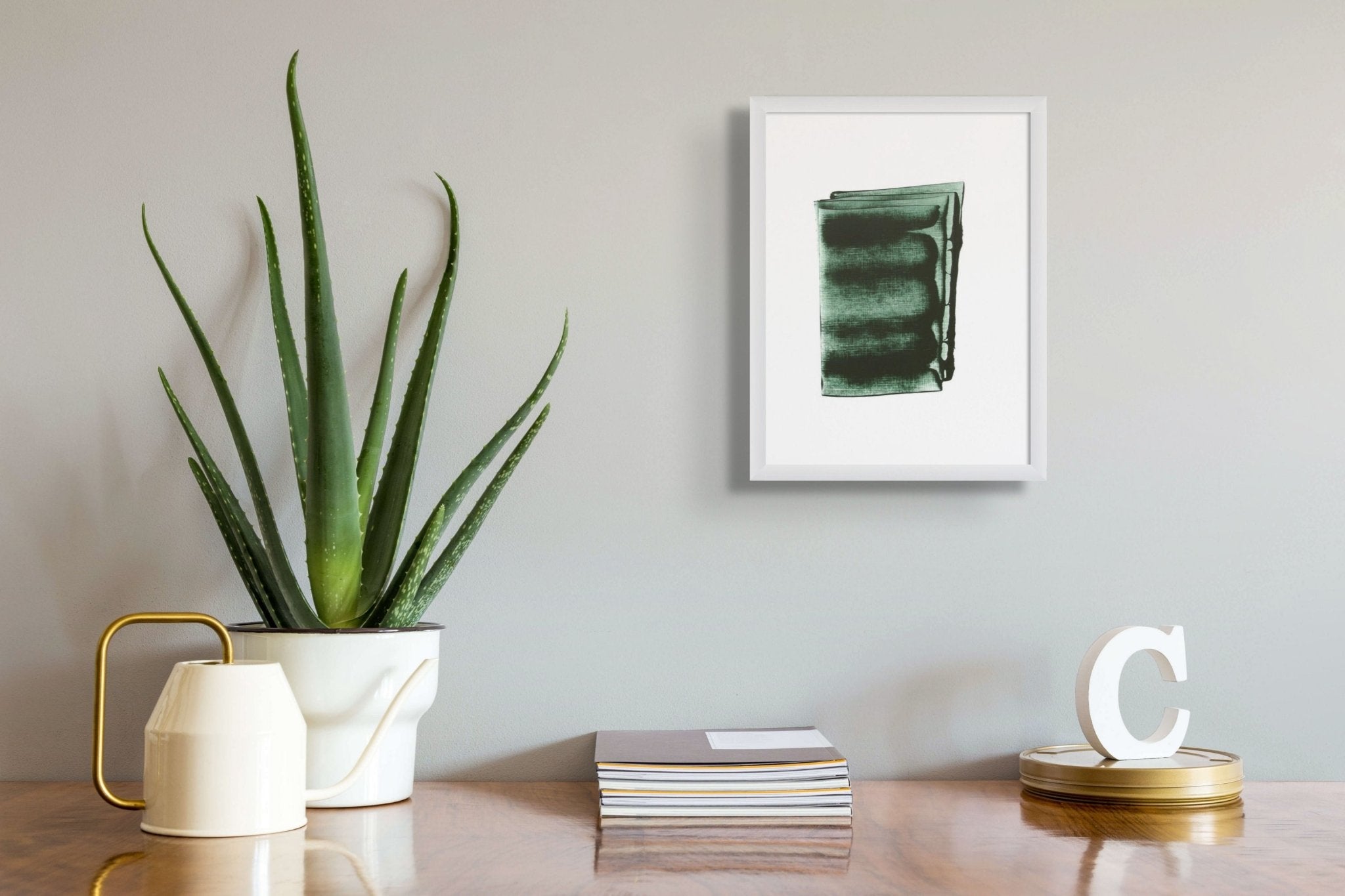 Green View 05 - Emma Godebska - Abstract Painting - Ideelart