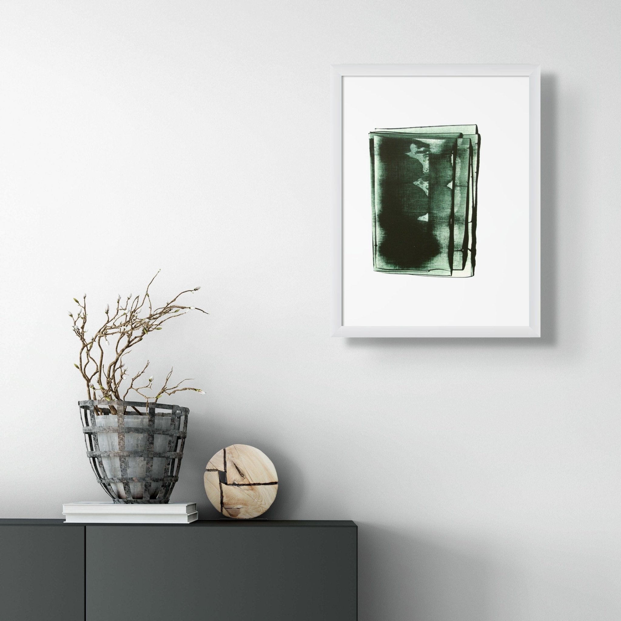 Green View 06 - Emma Godebska - Abstract Painting - Ideelart