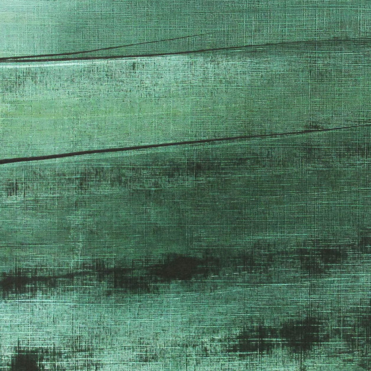 Land Green L 04 - Emma Godebska - Abstract Painting - Ideelart