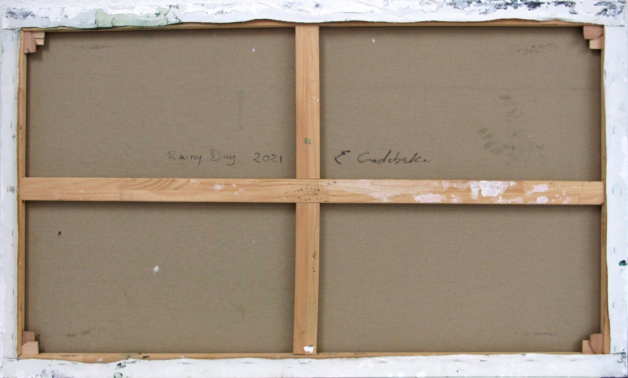 Rainy Day - Emma Godebska - Abstract Painting - Ideelart