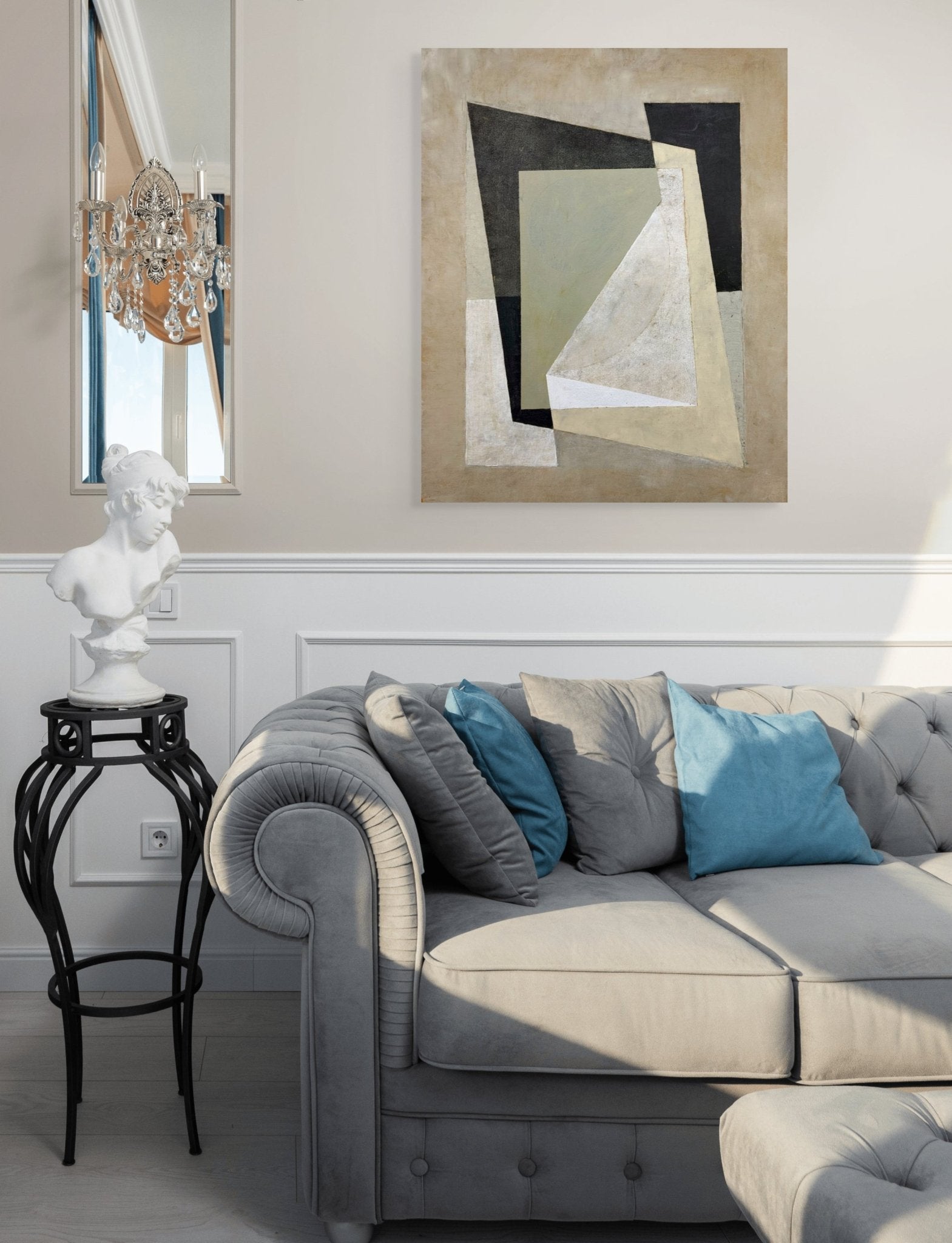 Interlock 2019 - Jeremy Annear - Abstract Painting - Ideelart