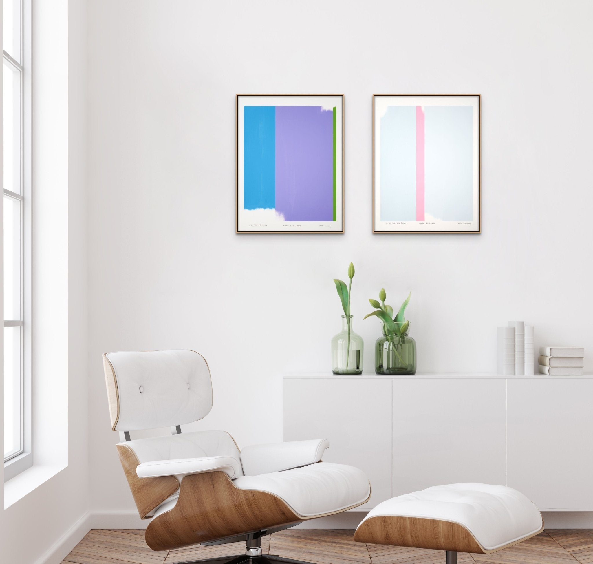 Drawing For 3 Vertical Configurations For Horizontal 14 - Kyong Lee - Abstract Painting - Ideelart