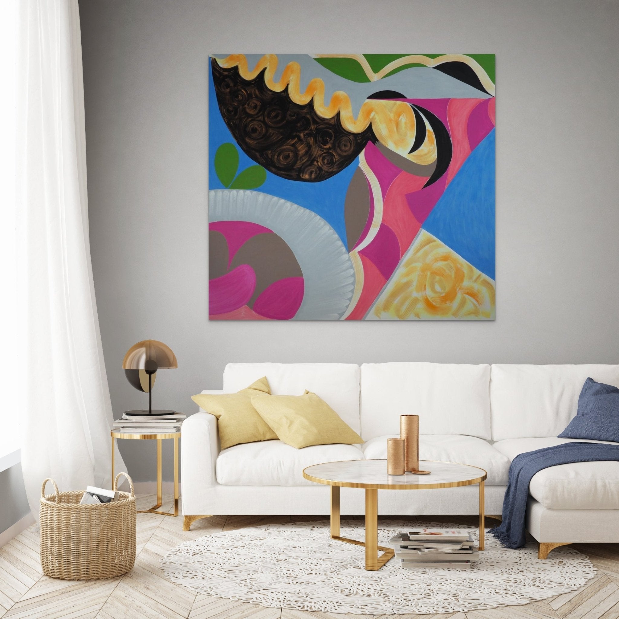 Confluence - Still Life 1 - Jessica Snow - Abstract Painting - Ideelart