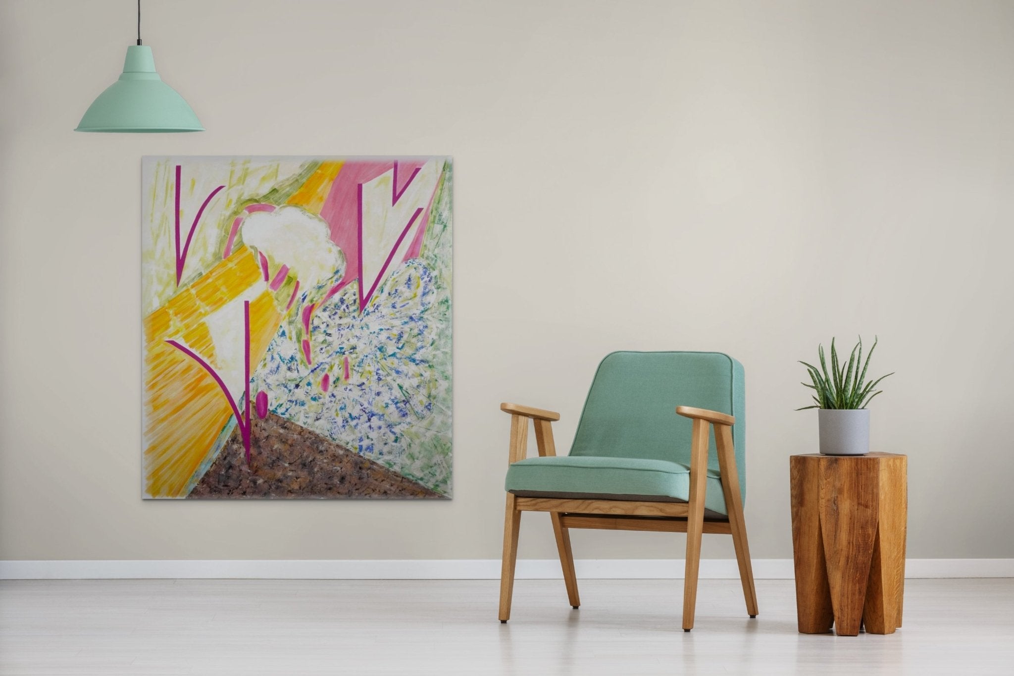 Flow in the Ever Present 9 - Jessica Snow - Abstract Painting - Ideelart