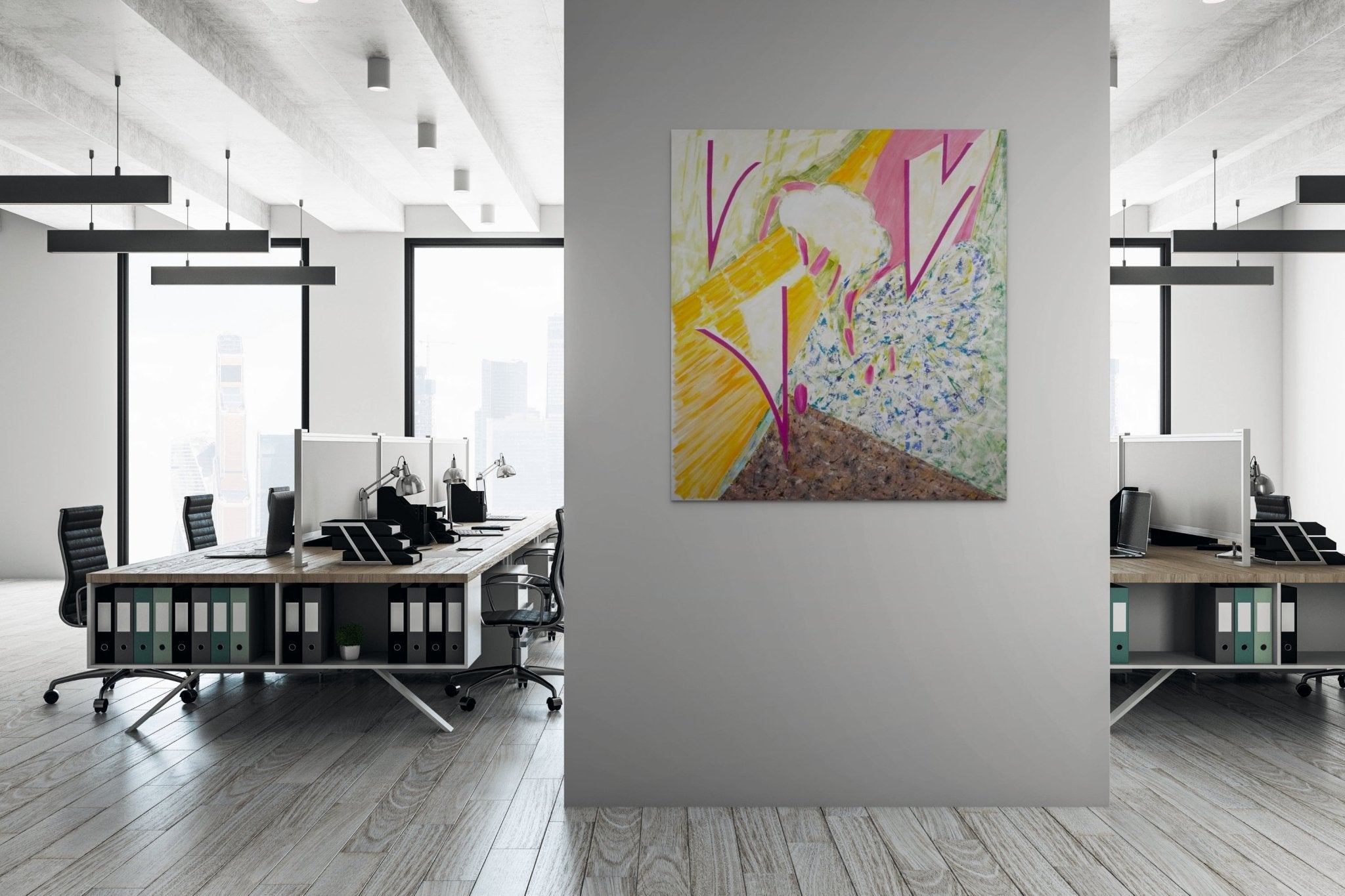 Flow in the Ever Present 9 - Jessica Snow - Abstract Painting - Ideelart