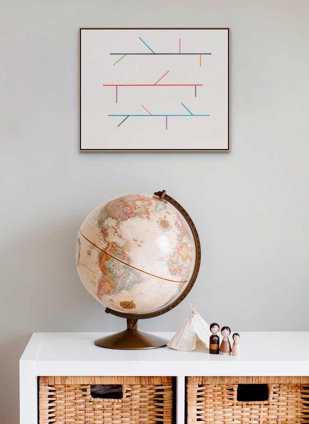 Diagram Drawing 7 - Tom McGlynn - Abstract Painting - Ideelart