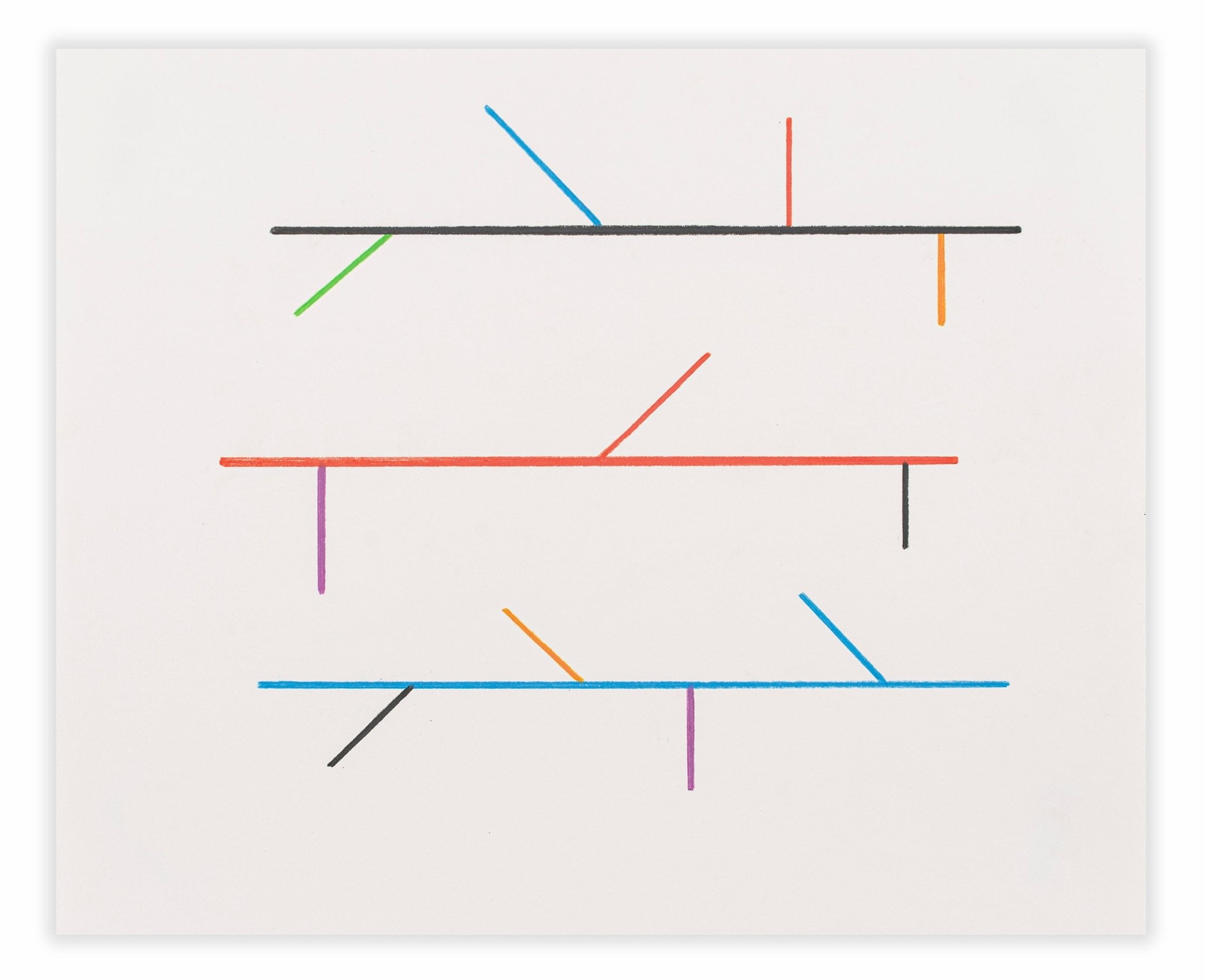 Diagram Drawing 7 - Tom McGlynn - Abstract Painting - Ideelart