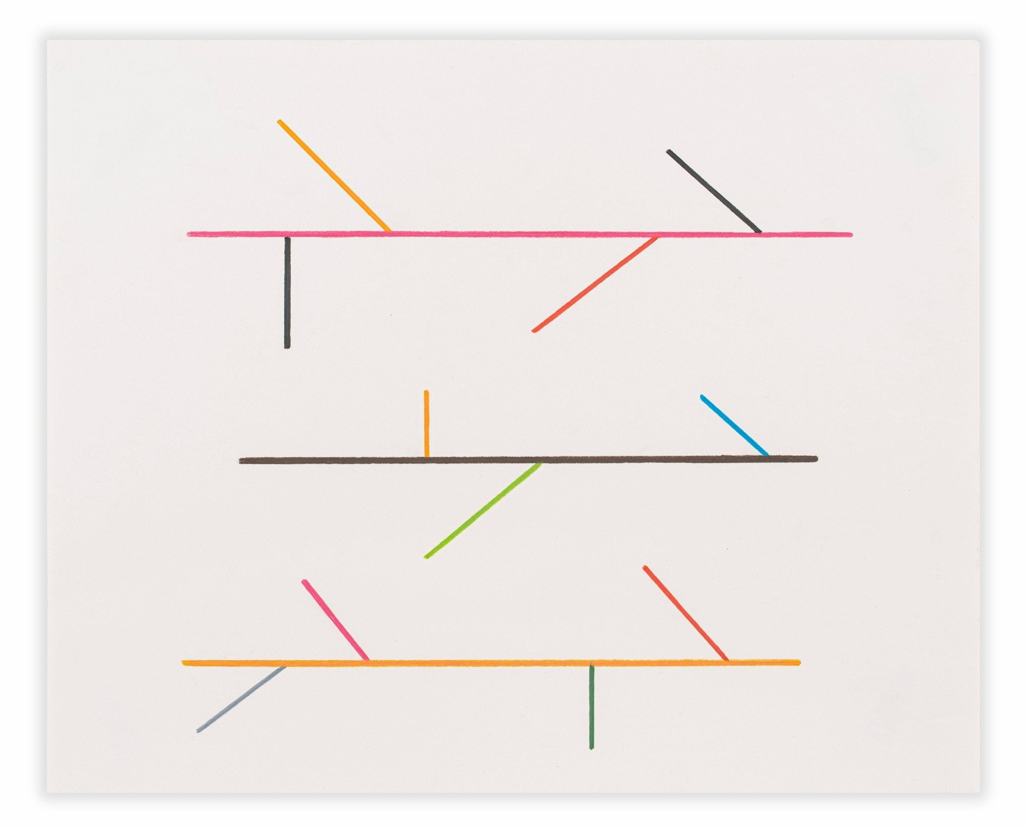 Diagram Drawing 9 - Tom McGlynn - Abstract Painting - Ideelart