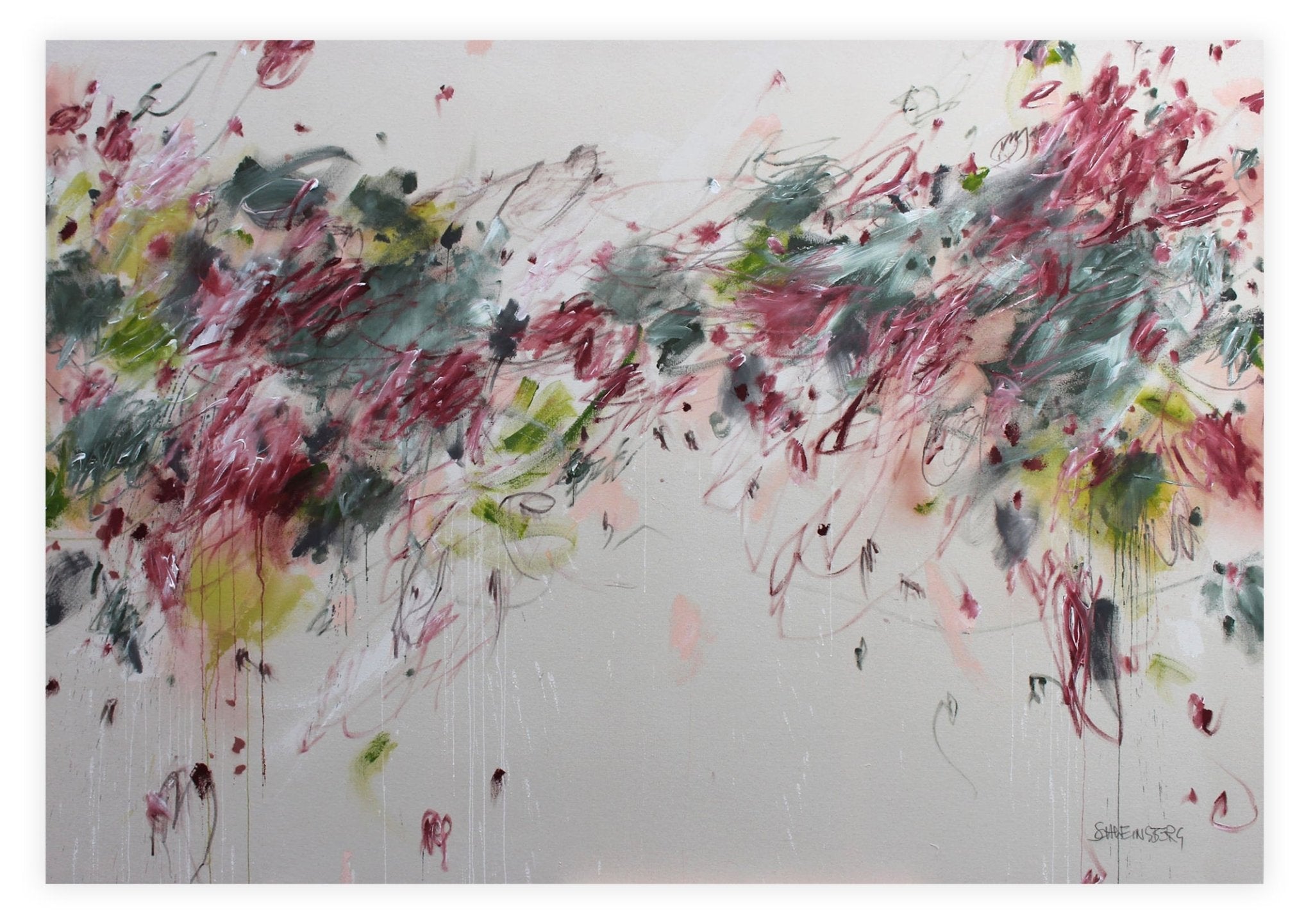 I Want All the Roses - Daniela Schweinsberg - Abstract Painting - Ideelart