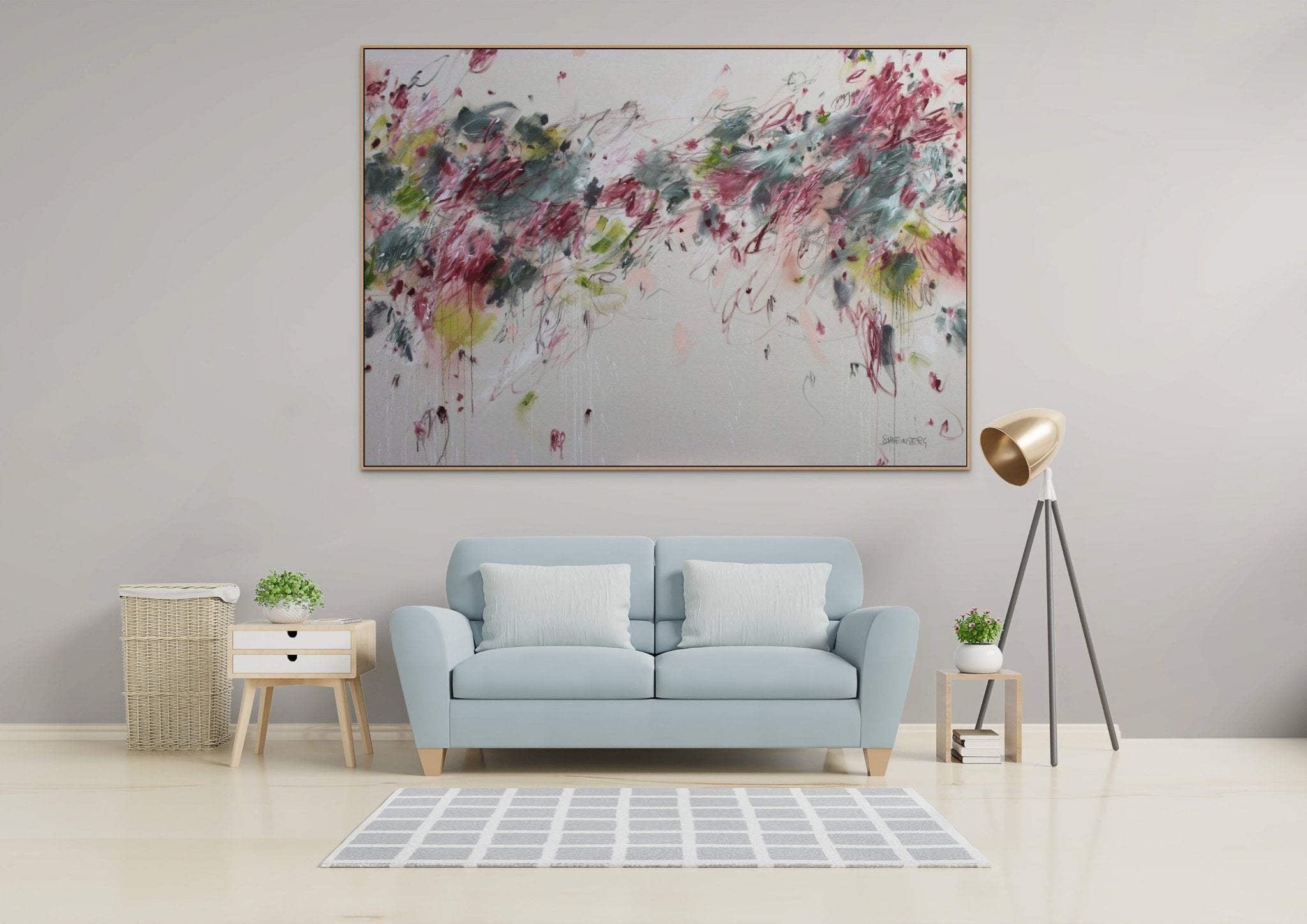 I Want All the Roses - Daniela Schweinsberg - Abstract Painting - Ideelart