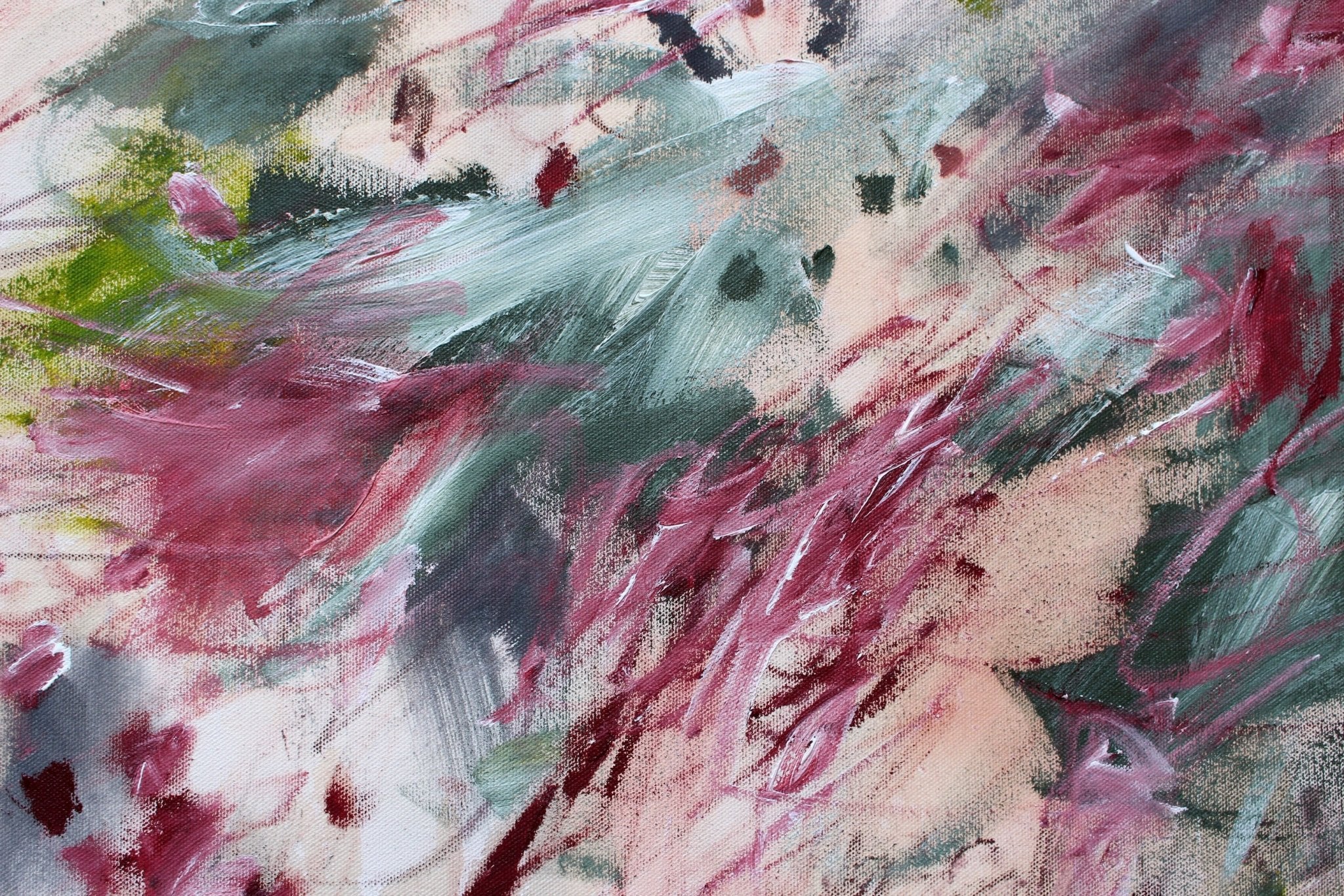 I Want All the Roses - Daniela Schweinsberg - Abstract Painting - Ideelart