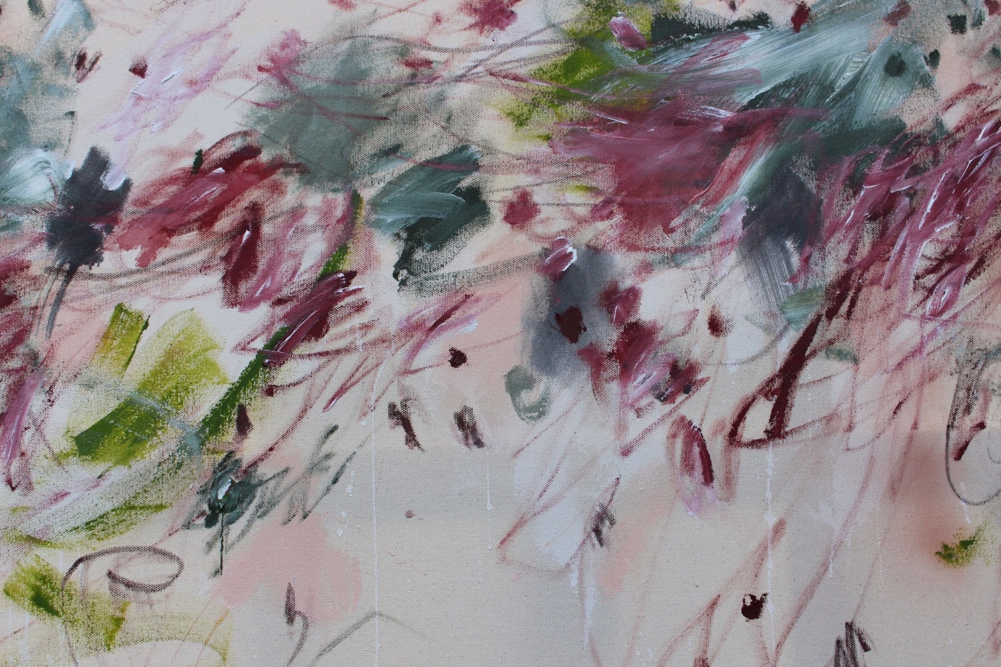 I Want All the Roses - Daniela Schweinsberg - Abstract Painting - Ideelart