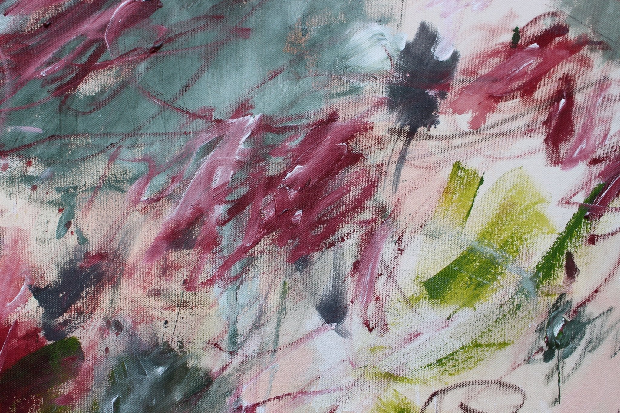 I Want All the Roses - Daniela Schweinsberg - Abstract Painting - Ideelart