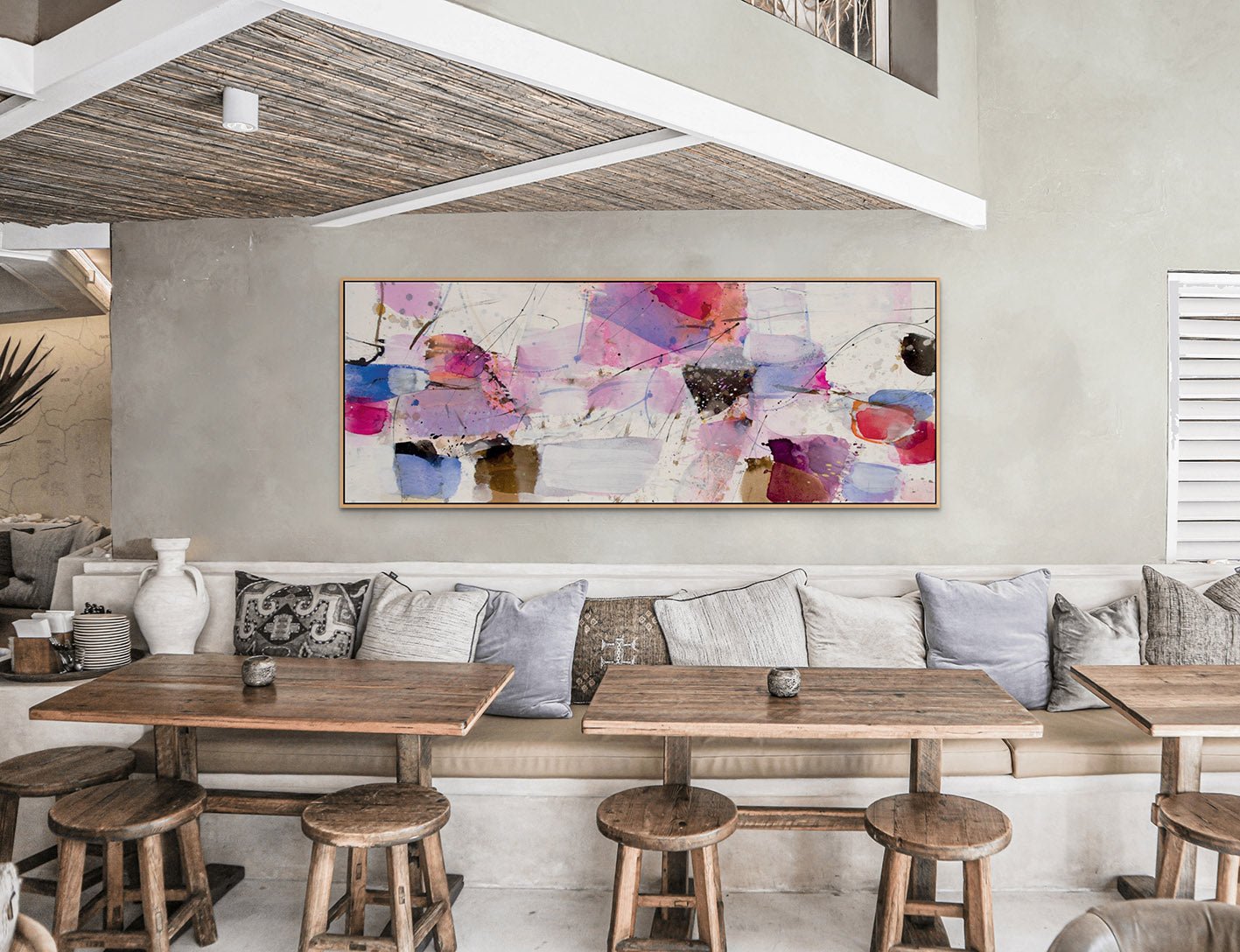 Dynamisch (Dynamic) - Greet Helsen - Abstract Painting - Ideelart