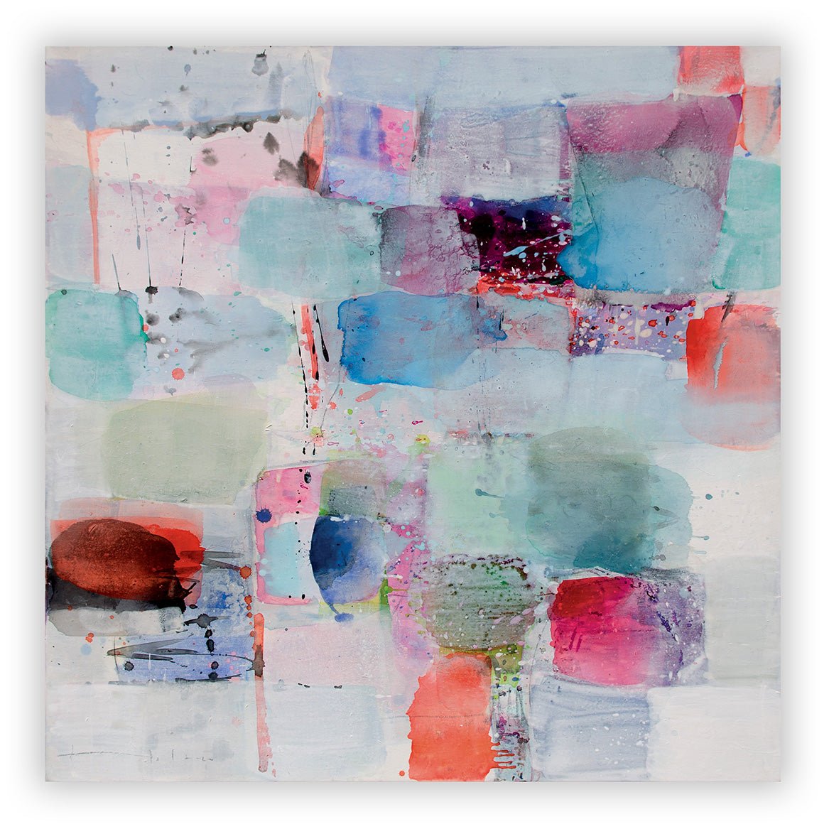 Gartenküle (Dewy Garden) - Greet Helsen - Abstract Painting - Ideelart