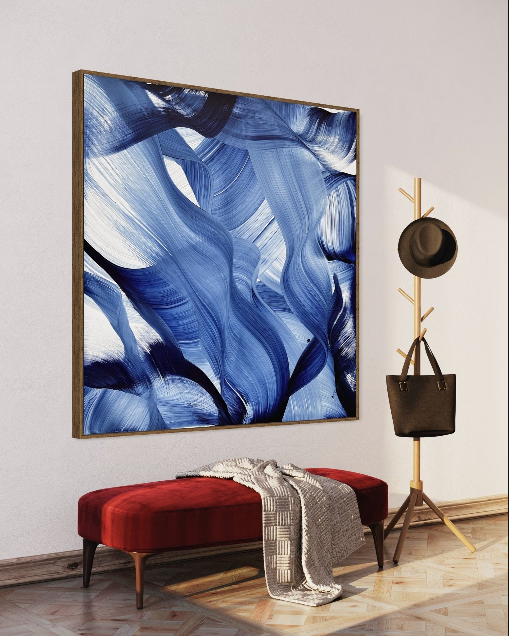 Deep blue sea - Nikolaos Schizas - Abstract Painting - Ideelart