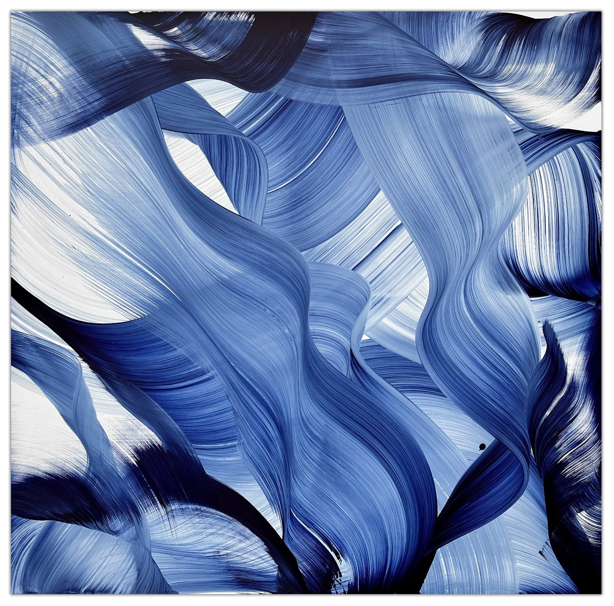 Deep blue sea - Nikolaos Schizas - Abstract Painting - Ideelart