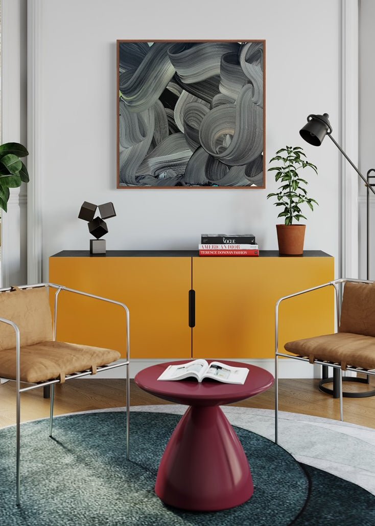 La Inqietud De La Noche - Nikolaos Schizas - Abstract Painting - Ideelart