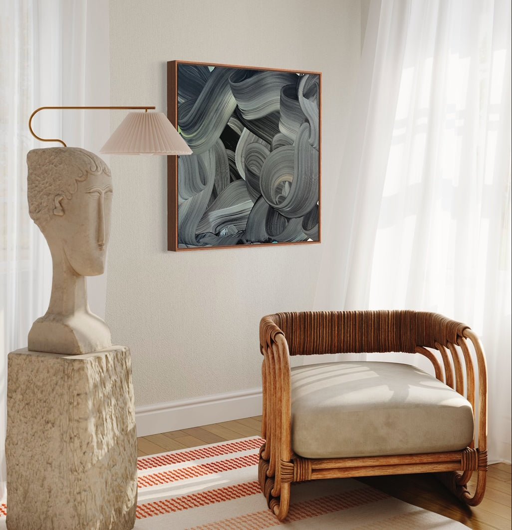 La Inqietud De La Noche - Nikolaos Schizas - Abstract Painting - Ideelart