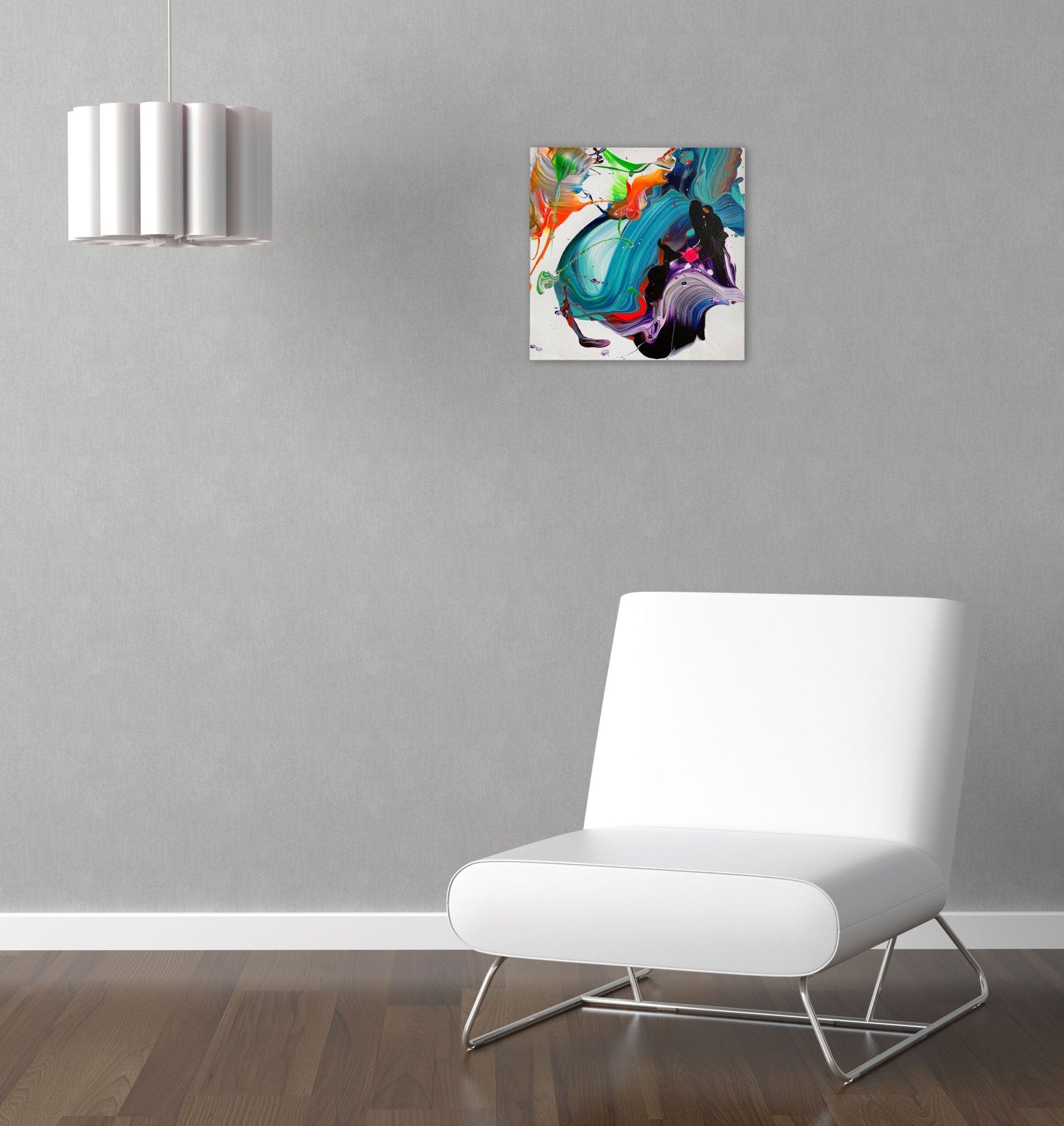 Whispers of the sea - Nikolaos Schizas - Abstract Painting - Ideelart