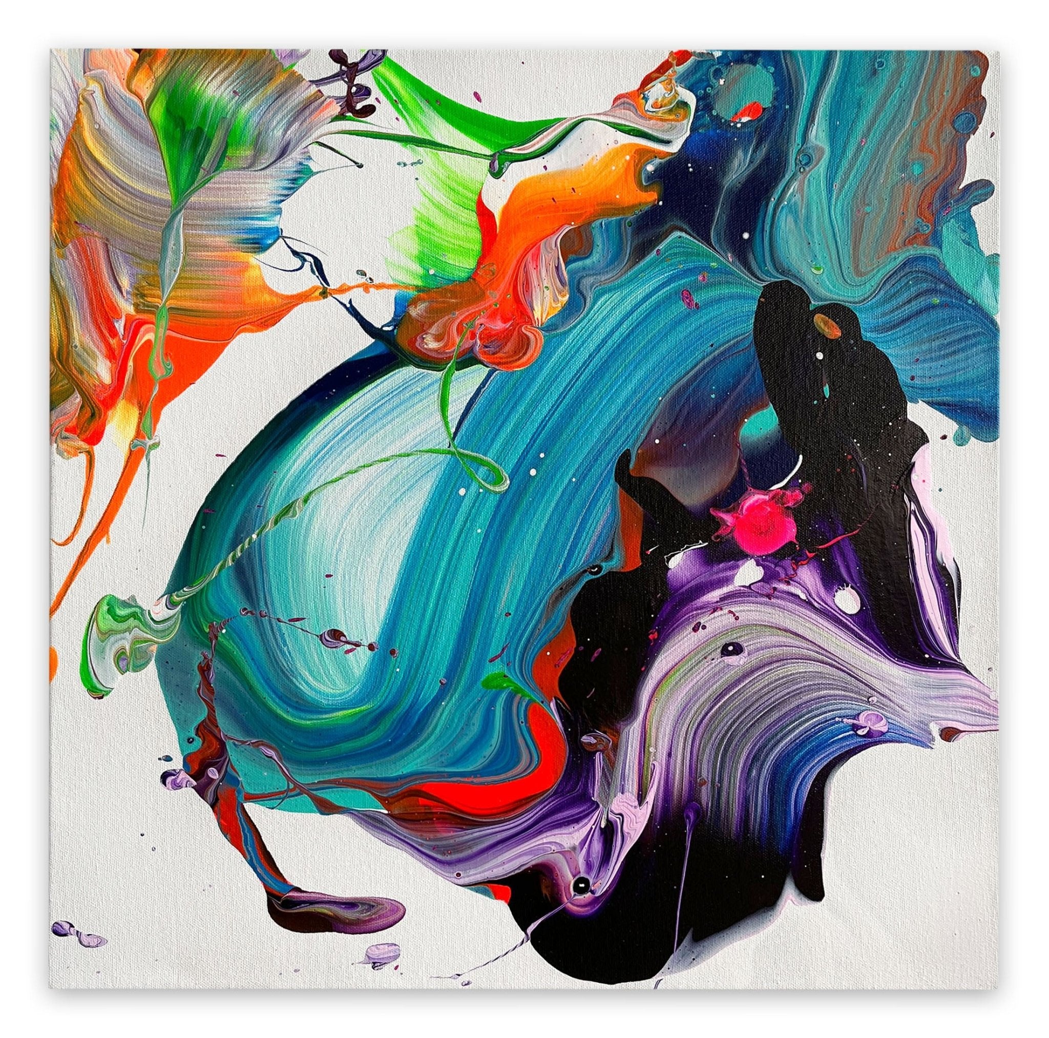 Whispers of the sea - Nikolaos Schizas - Abstract Painting - Ideelart