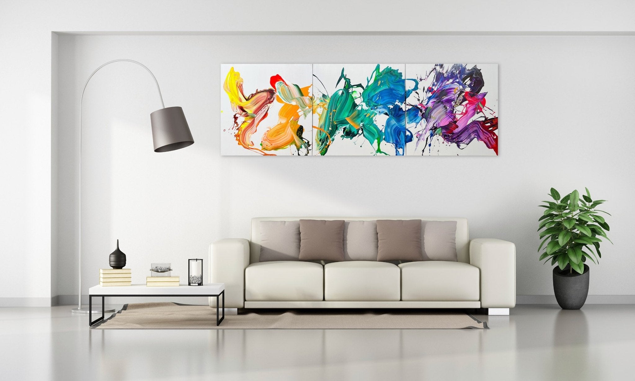 Universo colorido - Nikolaos Schizas - Abstract Painting - Ideelart