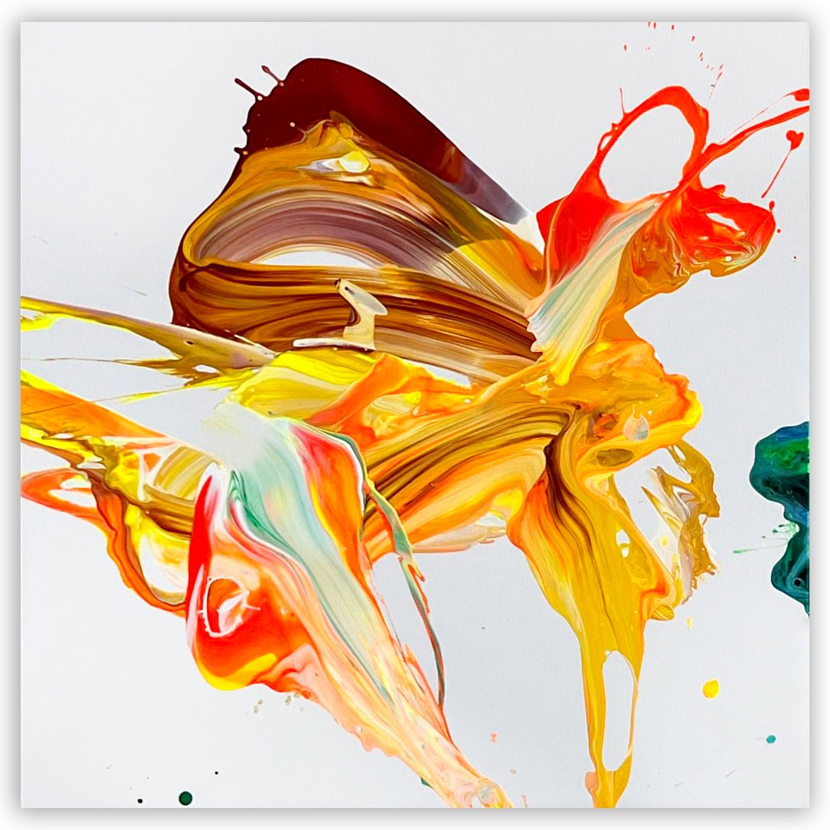 When a wave is dancing - Nikolaos Schizas - Abstract Painting - Ideelart