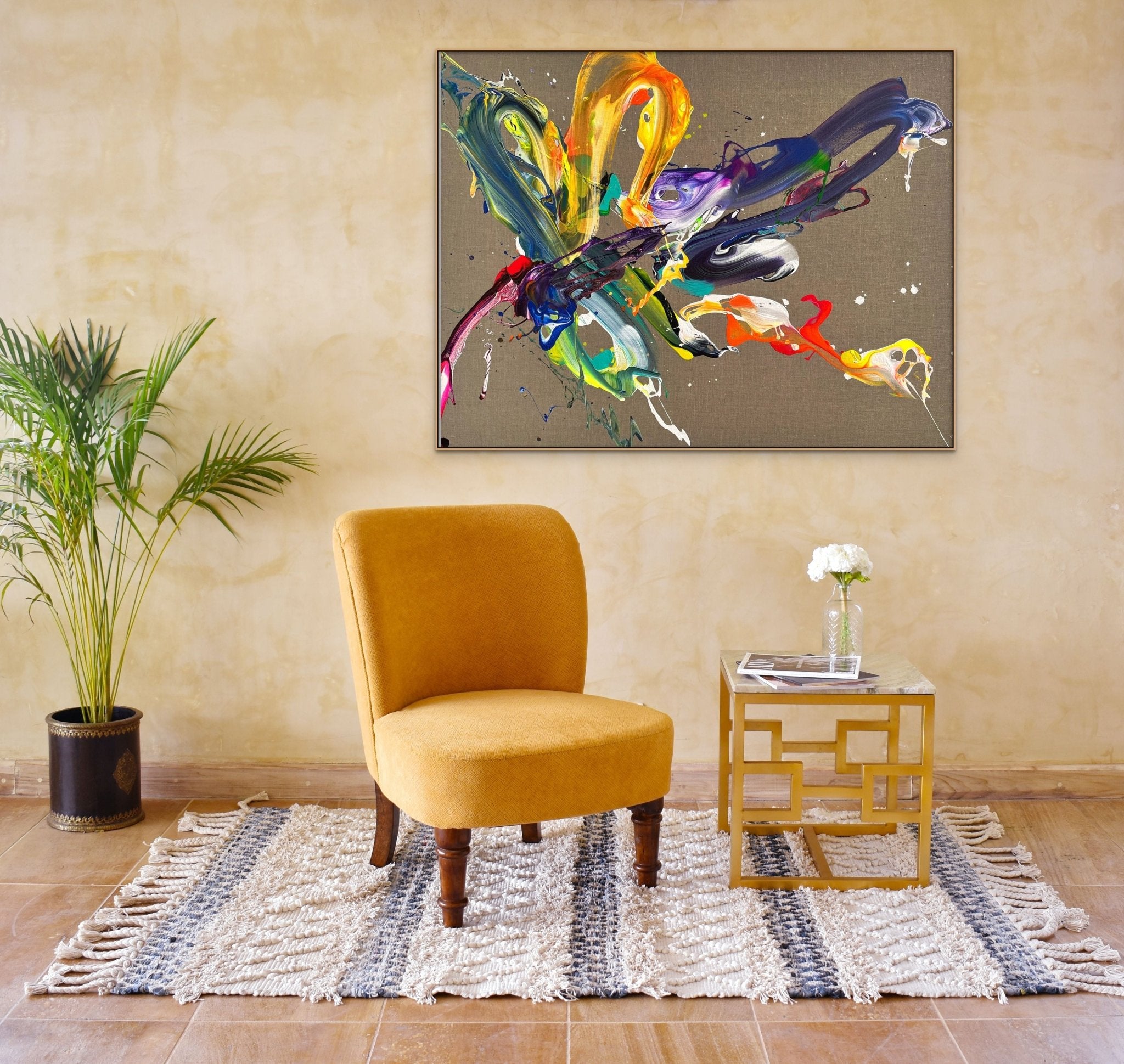 La Libelula - Nikolaos Schizas - Abstract Painting - Ideelart