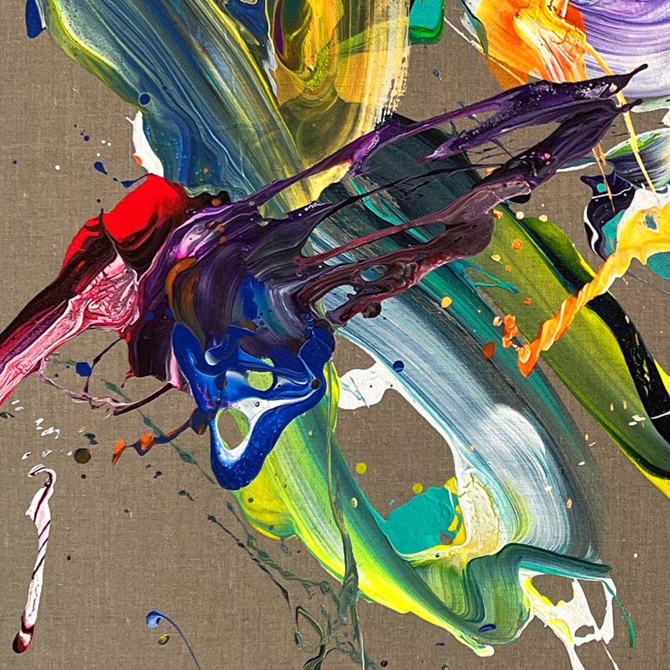 La Libelula - Nikolaos Schizas - Abstract Painting - Ideelart