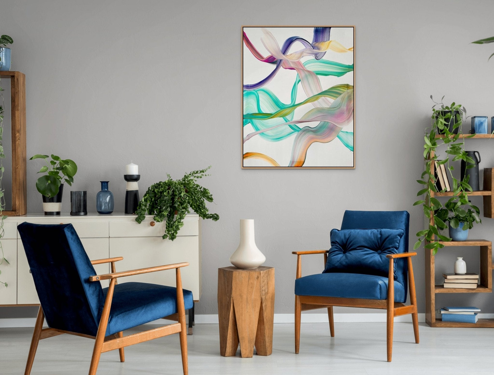 Once Upon a Time - Nikolaos Schizas - Abstract Painting - Ideelart