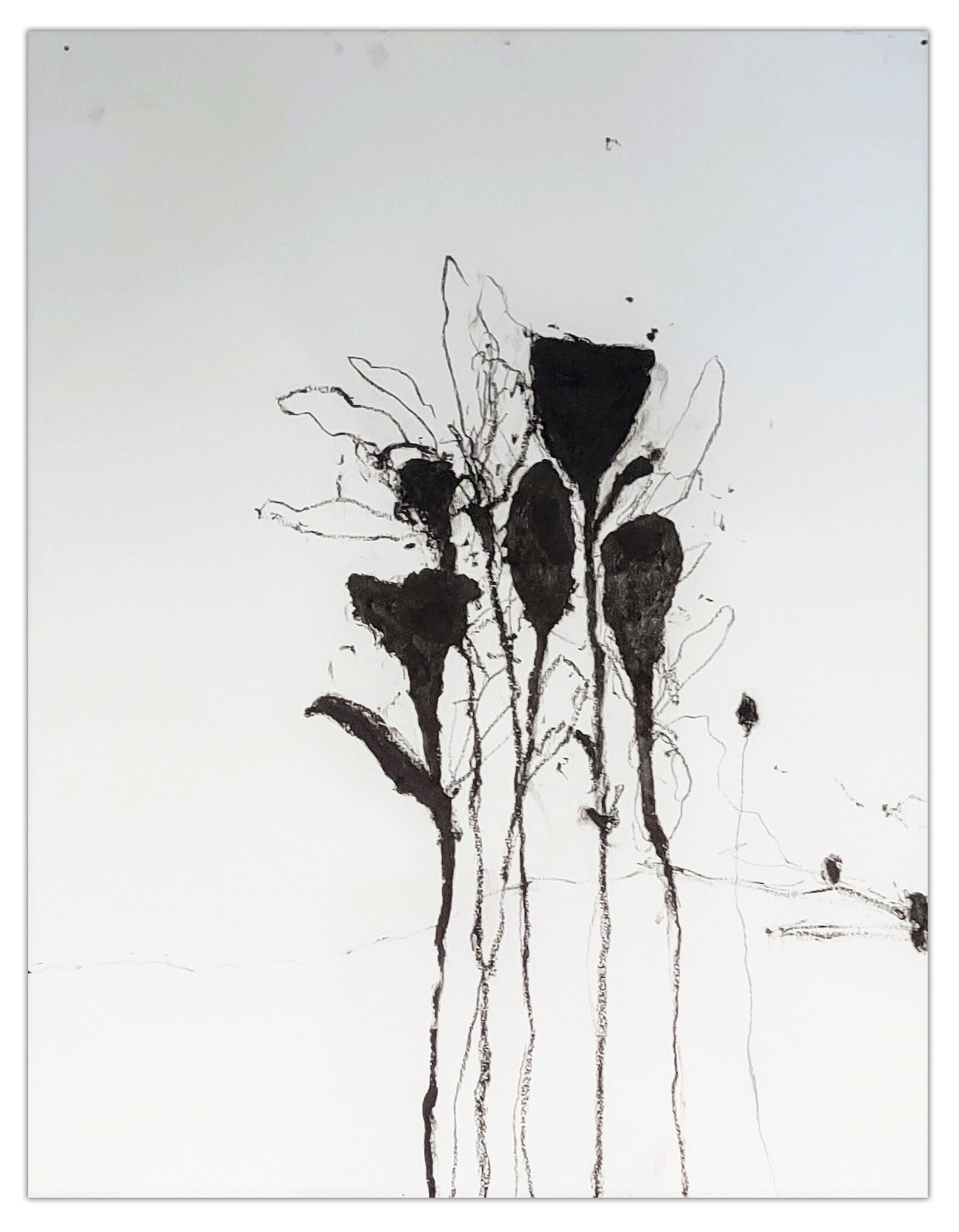 In the weeds ink bloom #5