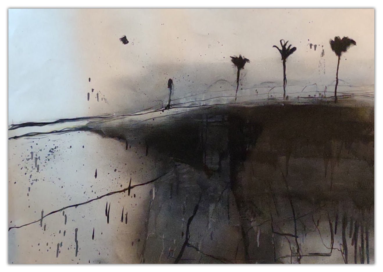 The Palms 9 - Robert Baribeau - Abstract Painting - Ideelart