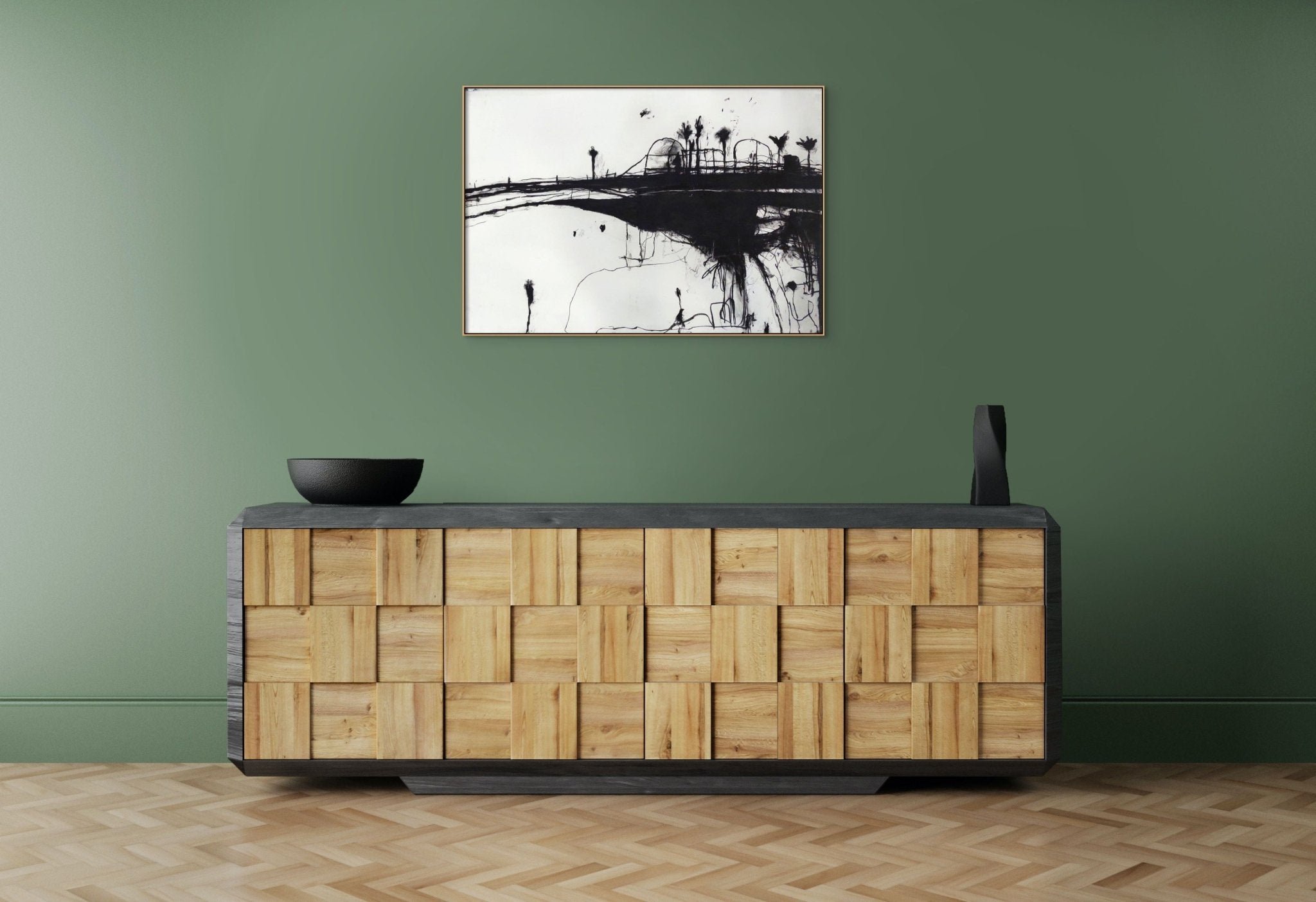 The Palms 4 - Robert Baribeau - Abstract Painting - Ideelart