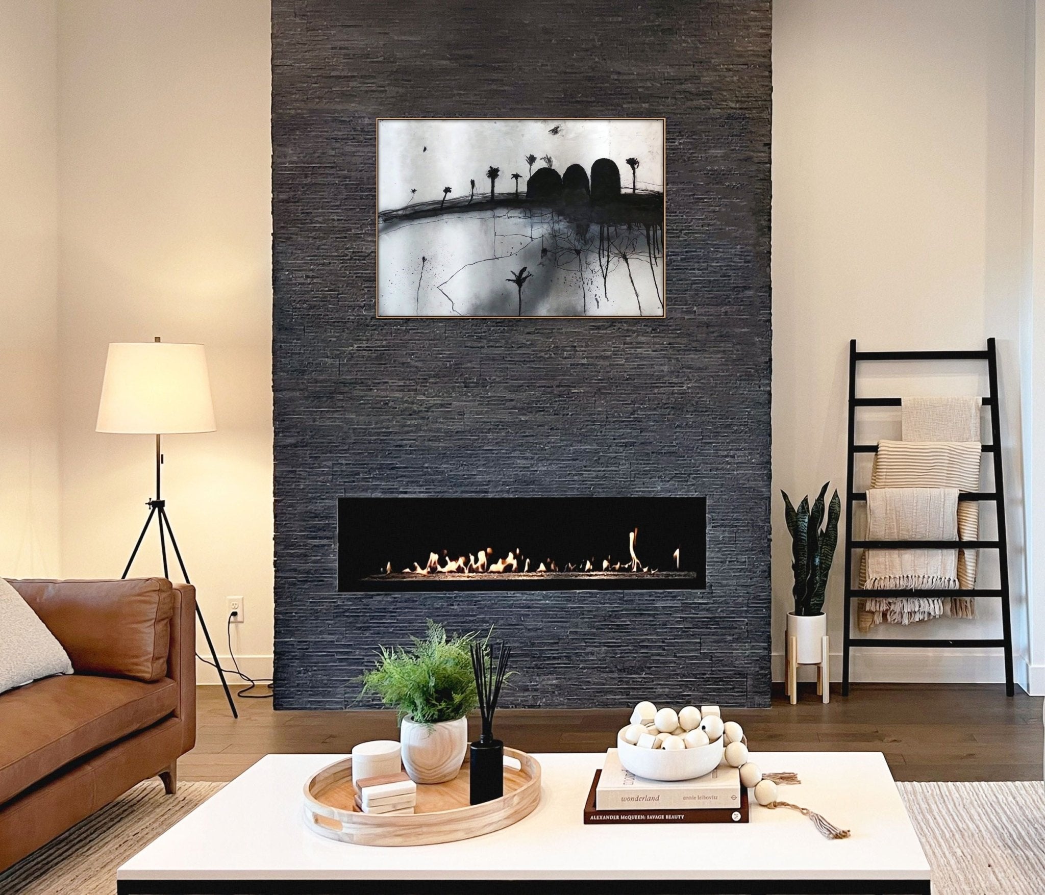 The Palms 6 - Robert Baribeau - Abstract Painting - Ideelart